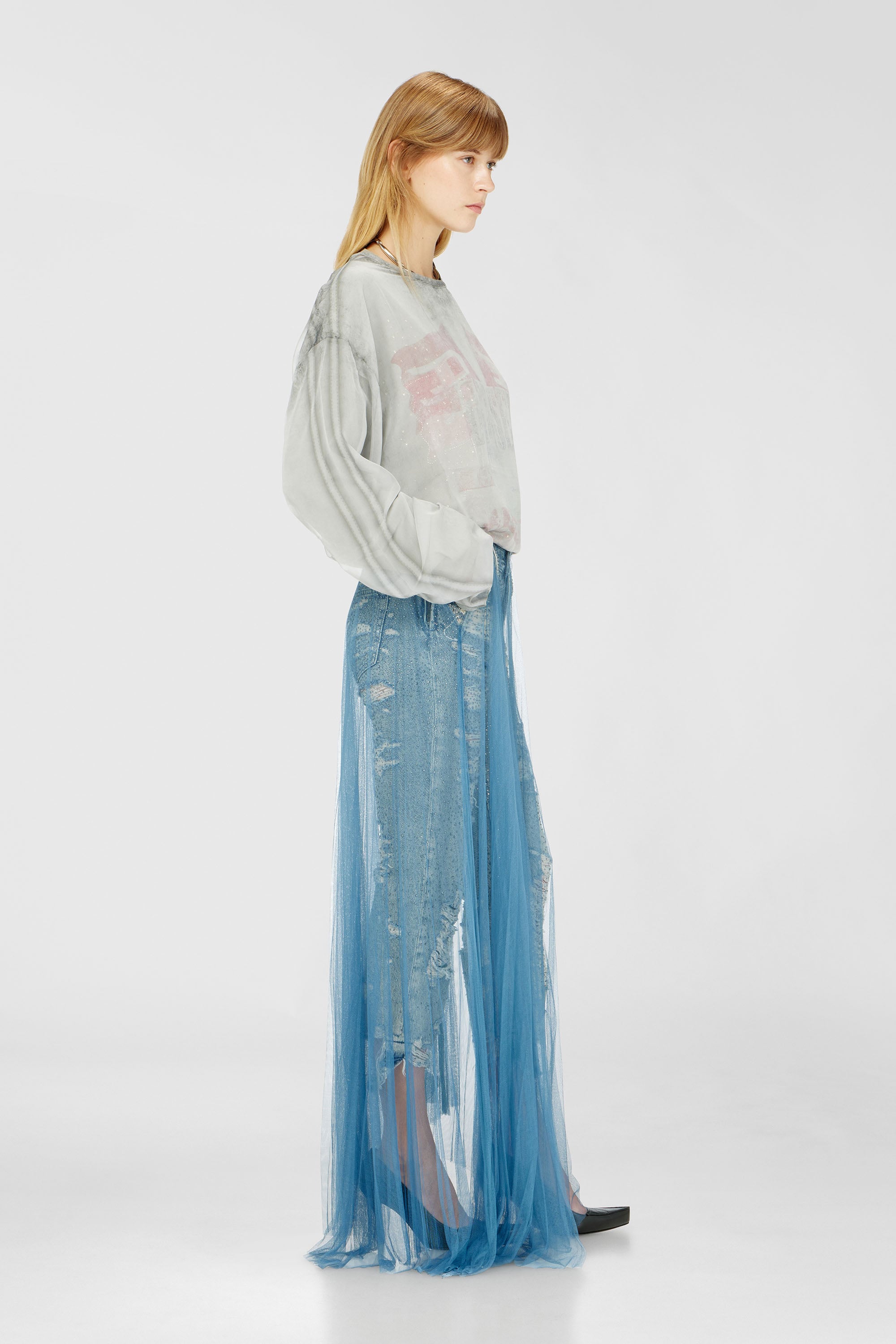 Diesel - Regular Jeans D-Aisi 0DBER Mujer, Azul medio - 2