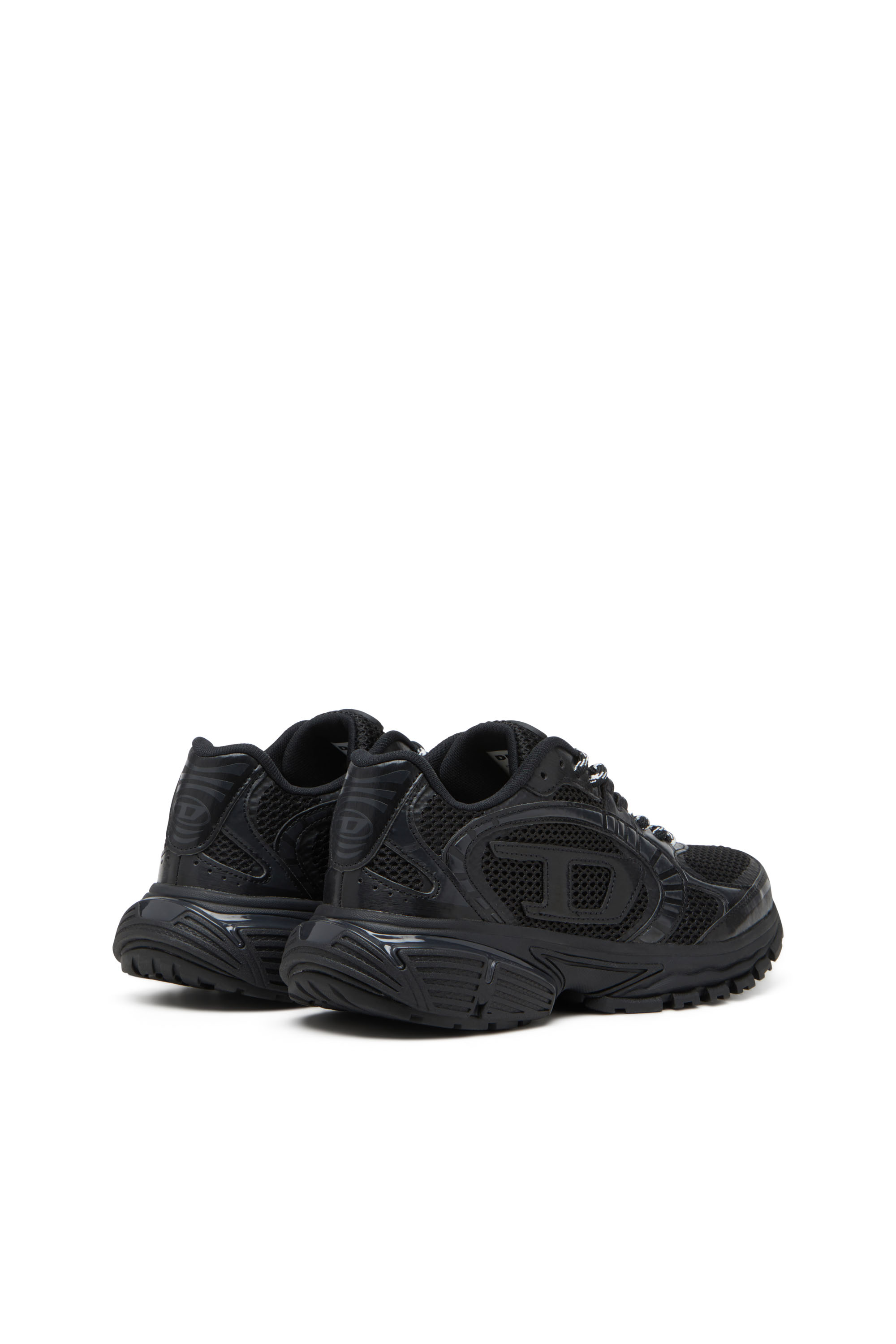 S-PRO-V-DENSE LOW, Noir Diesel - S-PRO-V-DENSE LOW, S-Pro-V-Dense-Sneakers en mesh avec logo Oval D Homme in Noir - 3