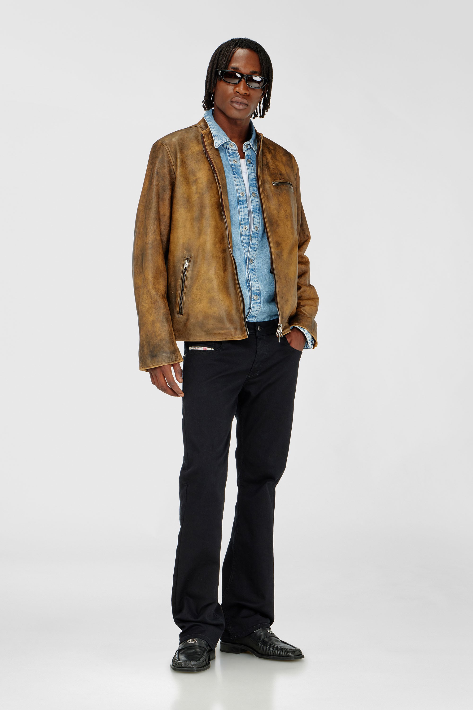 Diesel - Bootcut Jeans 2007 Zatiny 0688H Homme, Noir/Gris fonc&eacute; - Image 1