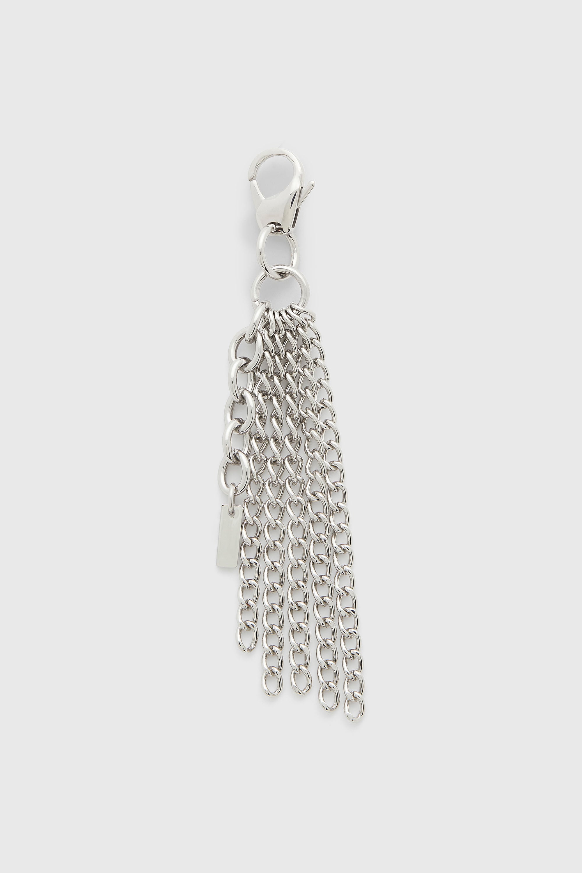 Diesel - CHARM-MULTI CHAIN, Female's Metal keyring with chain fringes in Silver - 2