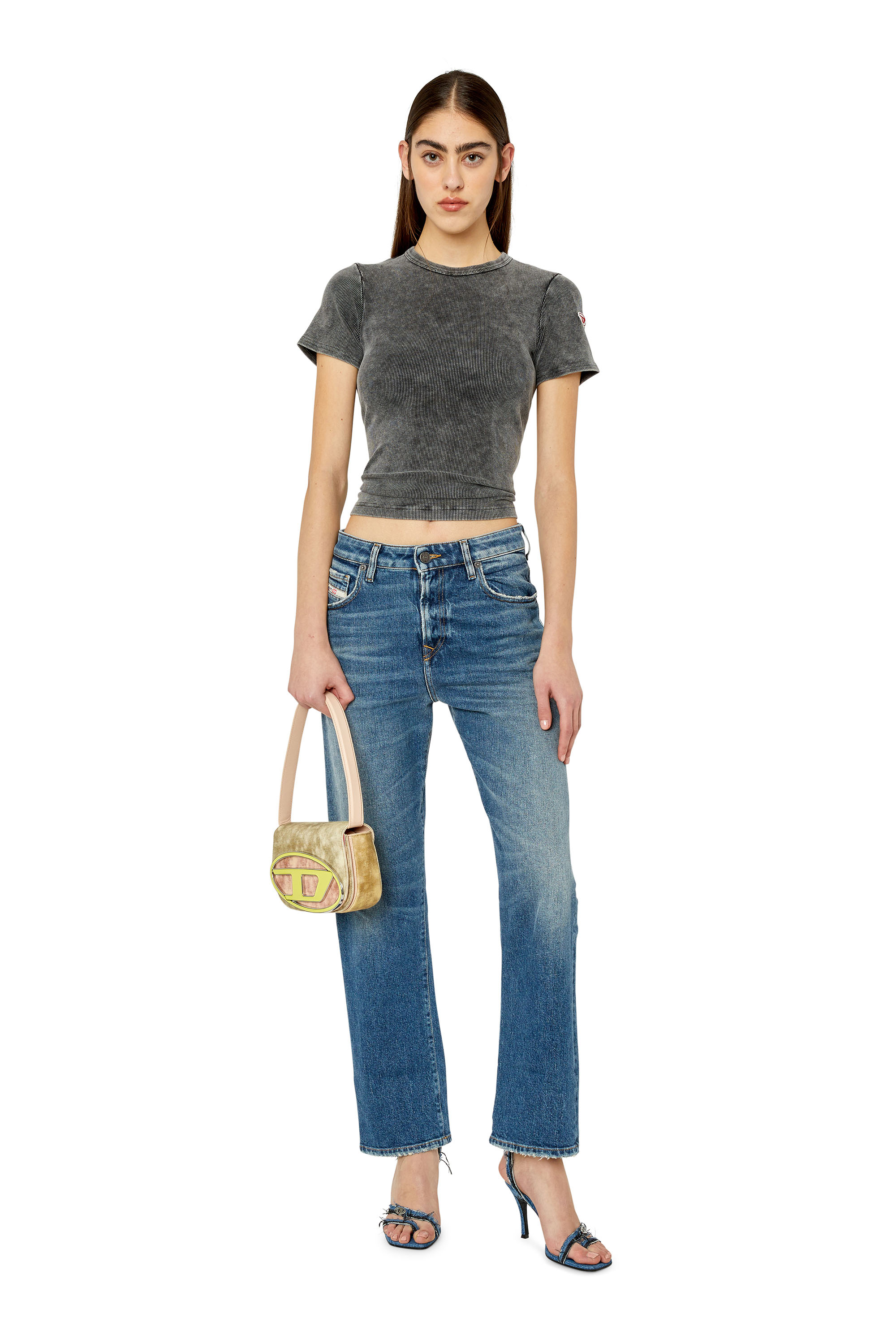 Diesel - Woman's Straight Jeans 1999 D-Reggy 007L1, Medium blue - 2