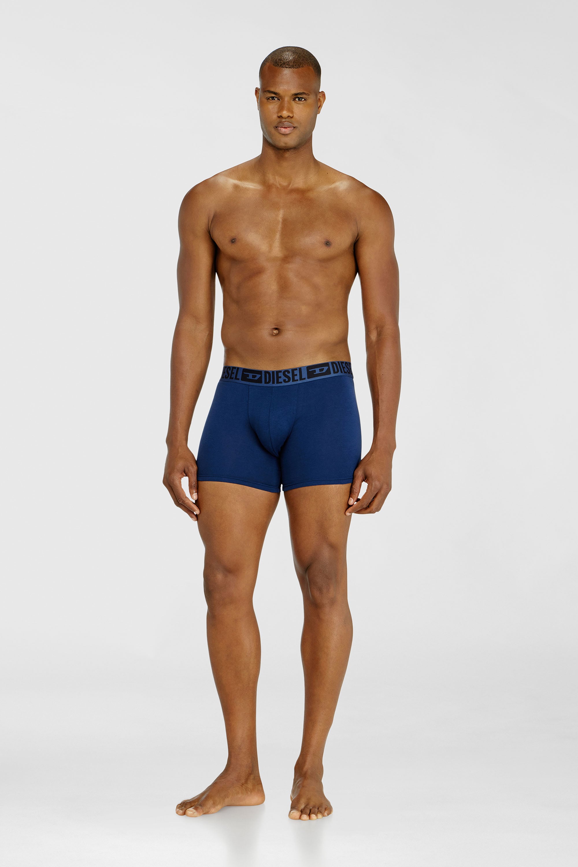 Diesel - SEBASTIAN-D-CORE-3PACK, Male's Three-pack boxer briefs in stretch cotton in Black/Blue - 2