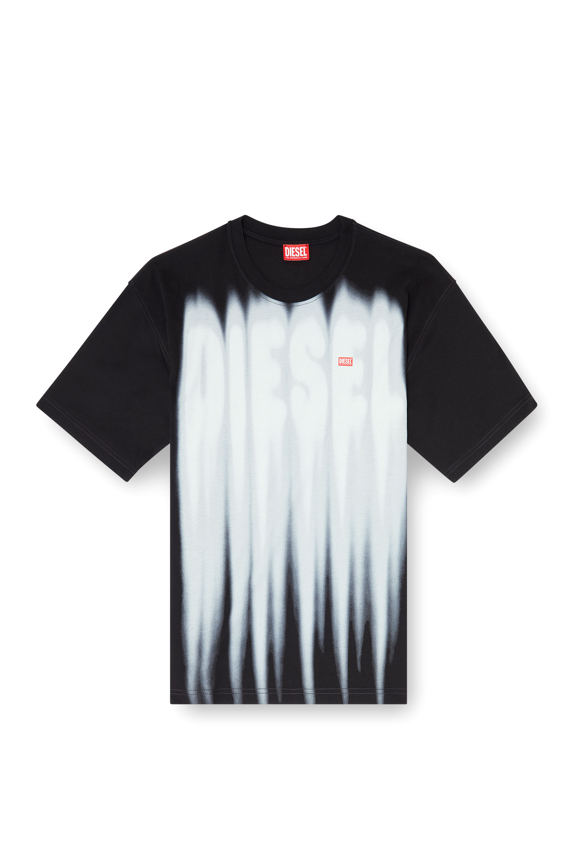 Diesel - T-BOXT-AA1, Male's Cotton T-shirt with bold logo print in null - 3