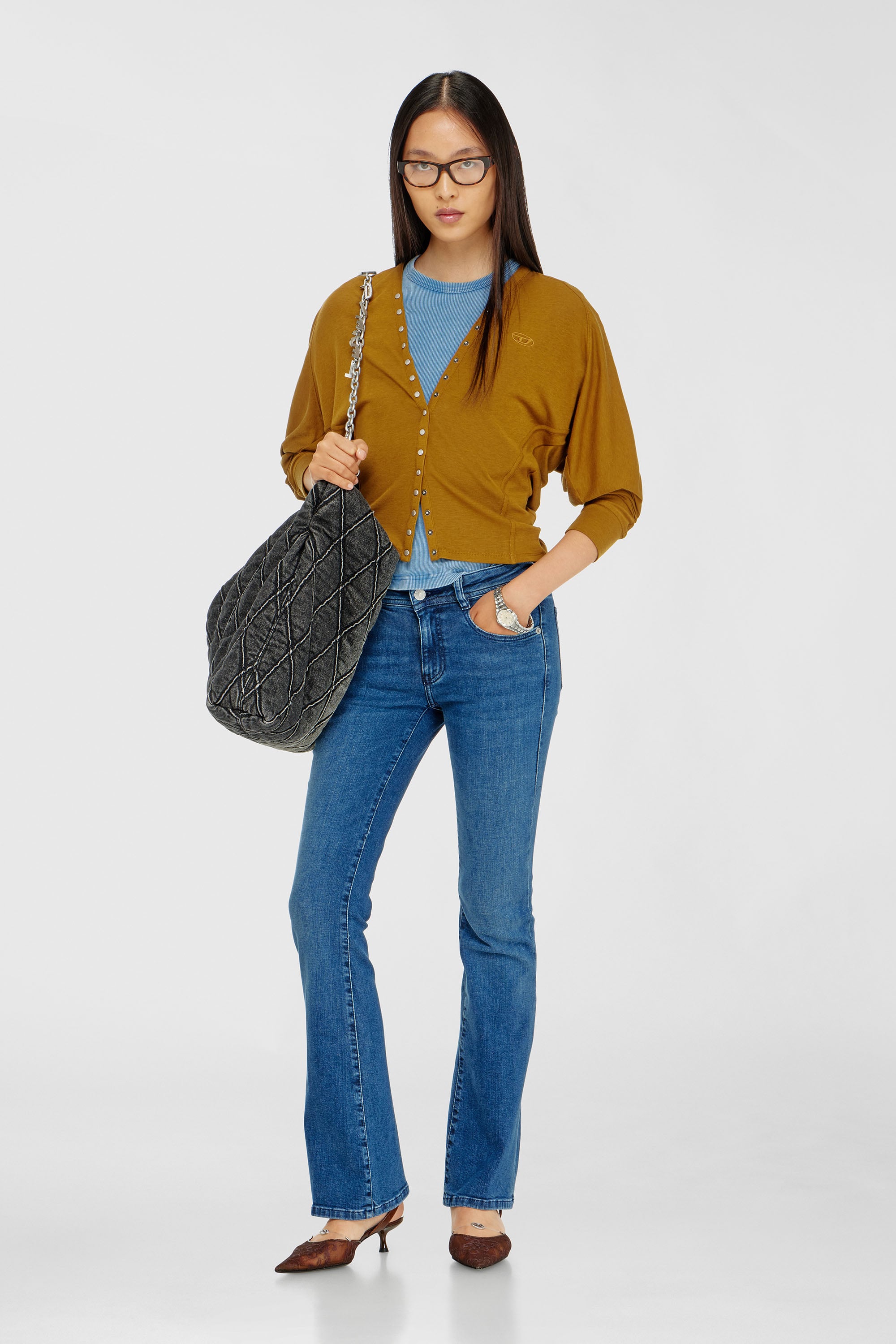 Diesel - Female's Bootcut Jeans 1969 D-Ebbey 0ADBB, Medium Blue - 2