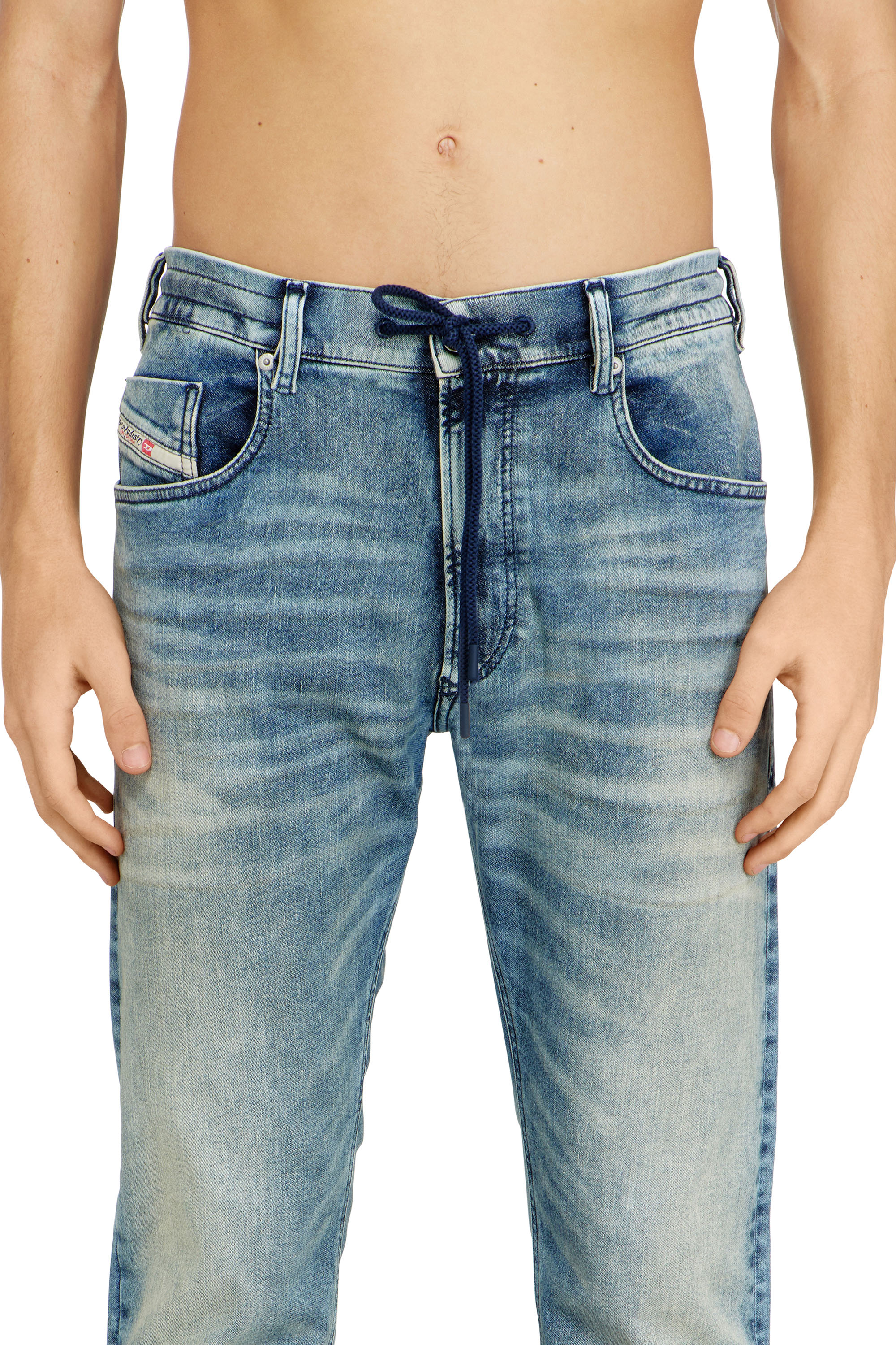 Diesel - Man's Regular 2032 D-Krooley Joggjeans&reg; 09N63, Light Blue - 4