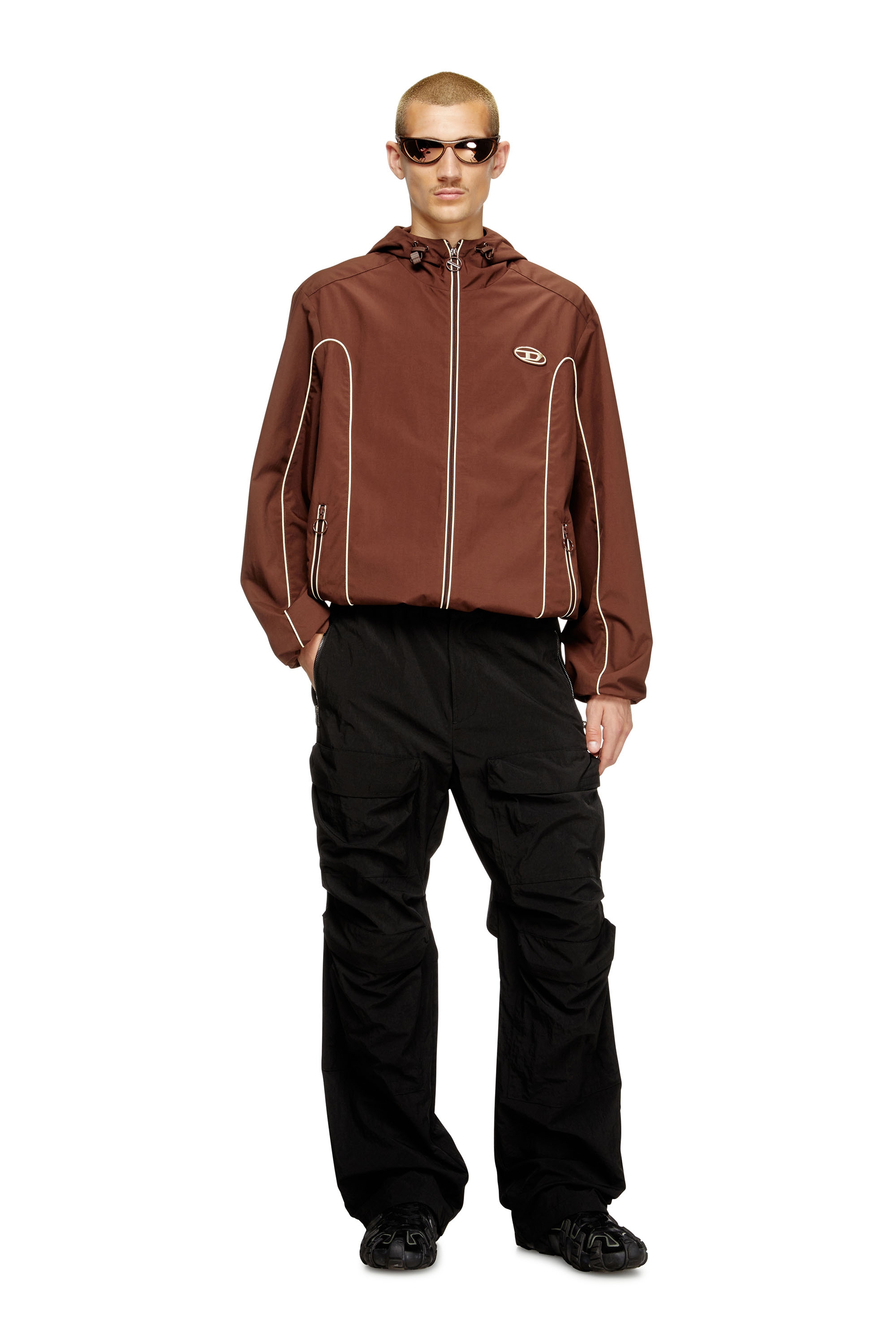 J-HIVES Man: Windbreaker Jacket with contrast piping | Diesel
