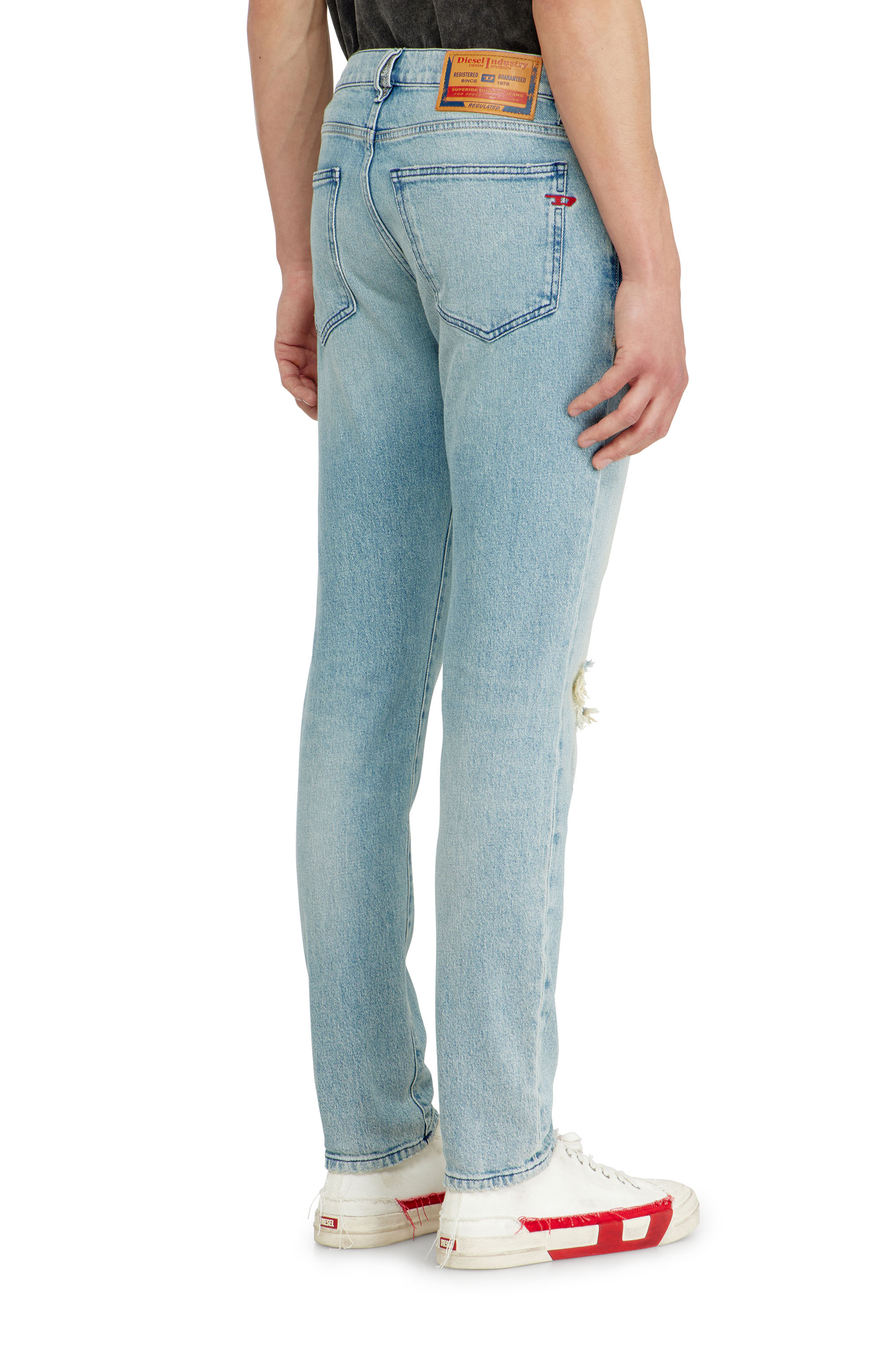 Diesel - Slim Jeans 2019 D-Strukt 09Q10 Homme, Bleu Clair - Image 5