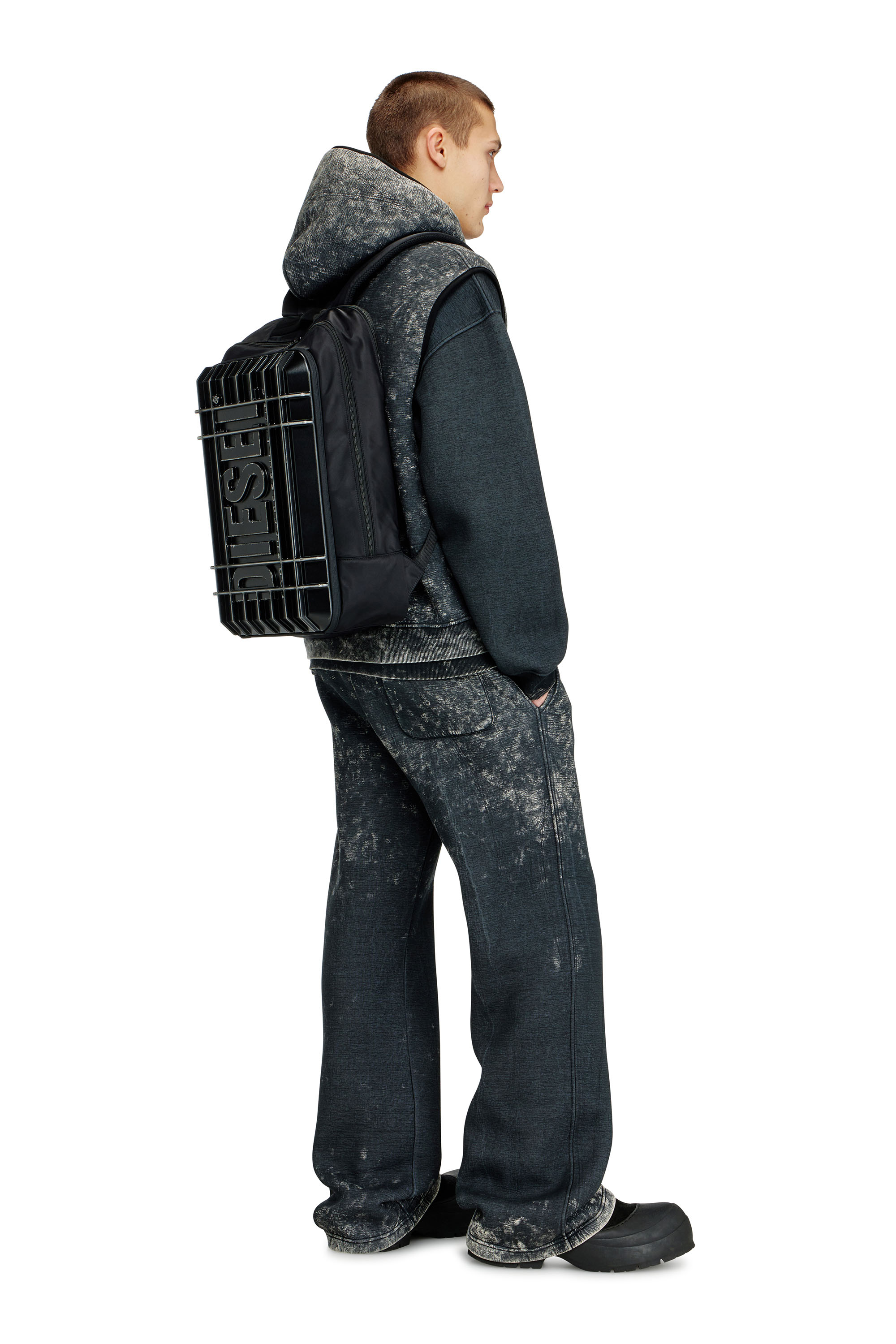 Diesel - DIESEL PC STRONG IMAGE BACKPACK- DSB005, Mochila de viaje resistente Unisex in Negro - 6