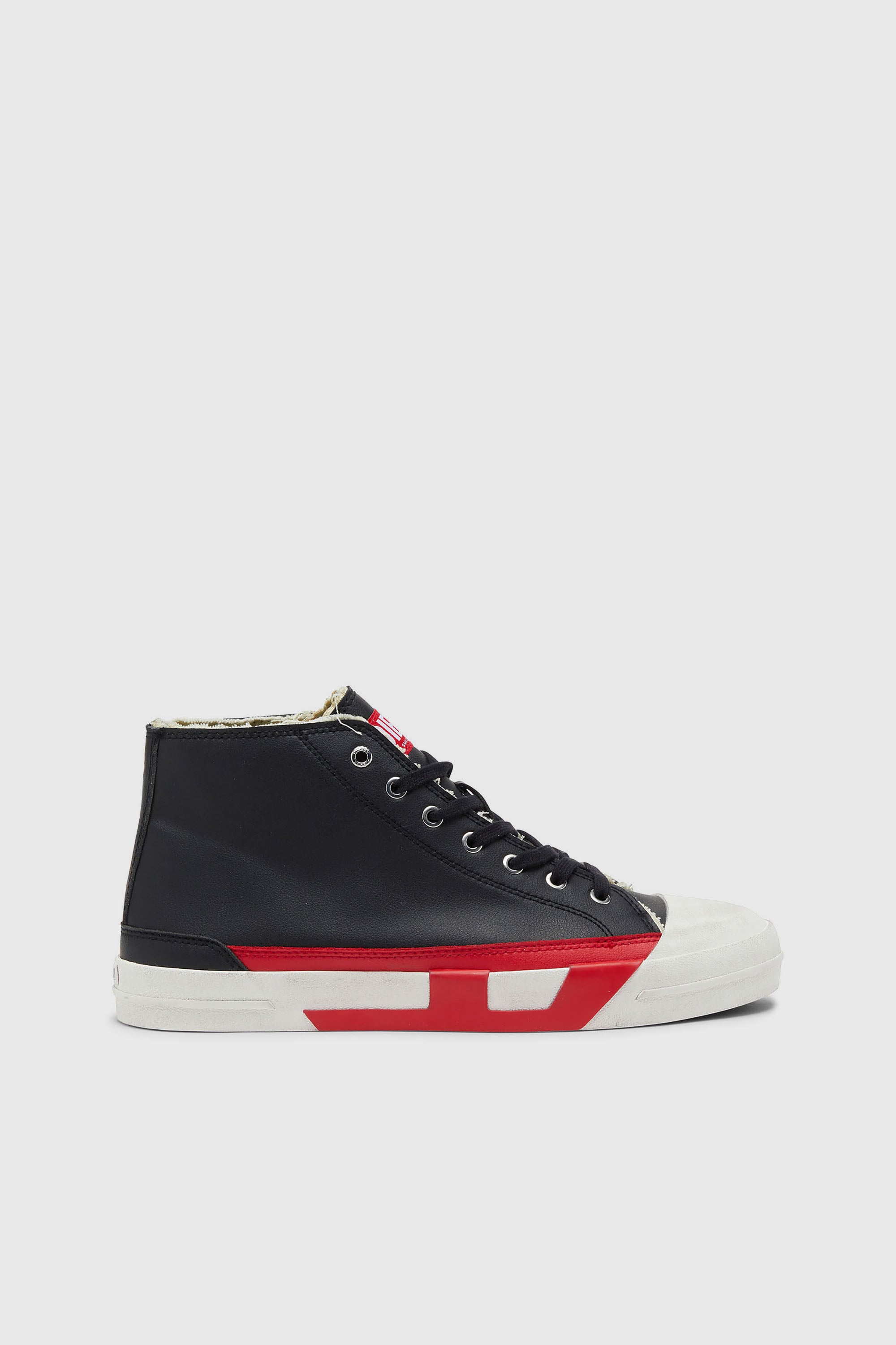 Diesel - S-D-VERSE MID II, S-D-Verse-Baskets avec logo D Homme in Noir - 1