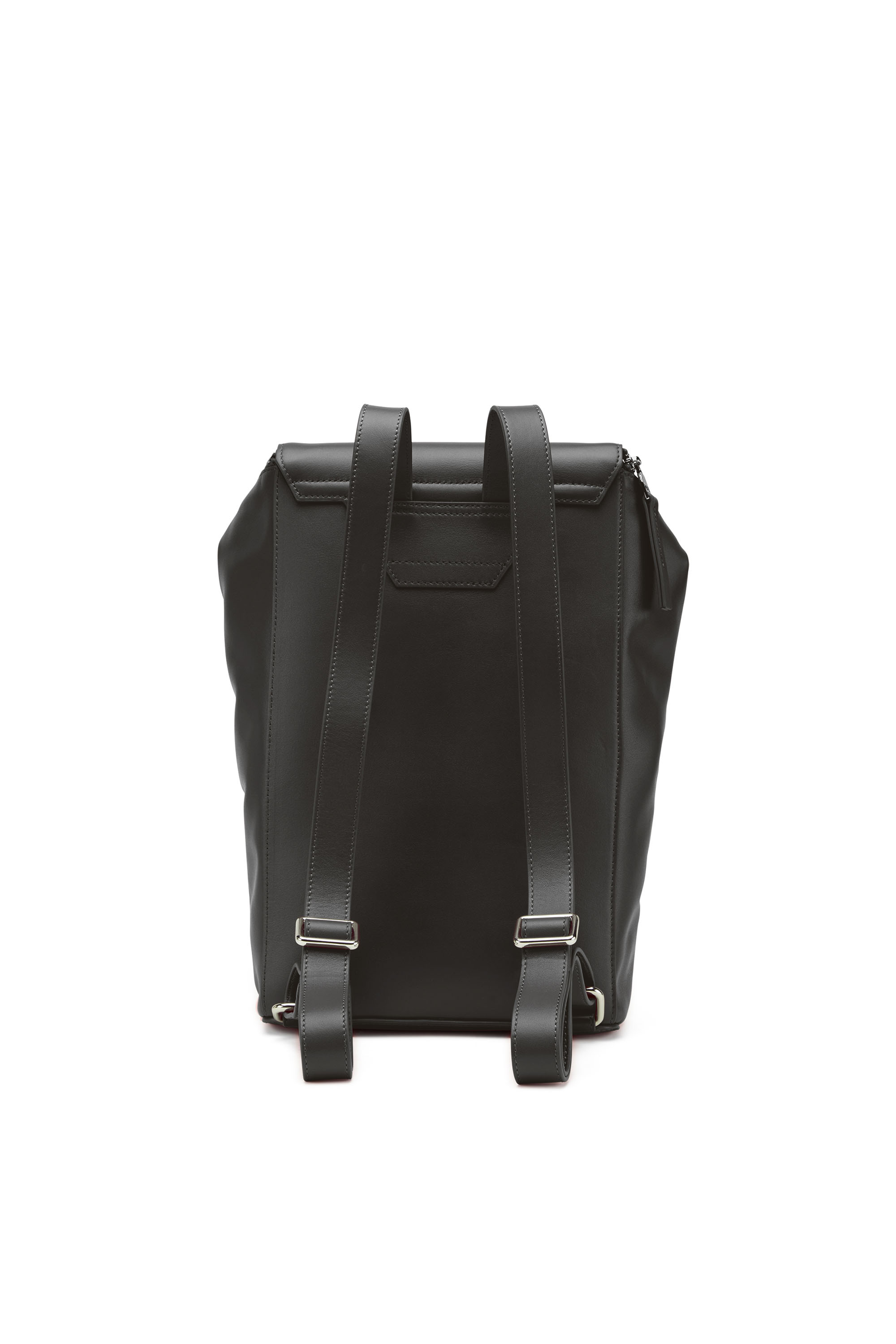 1DR-BACKPACK Woman: Leather backpack with logo plaque | Diesel