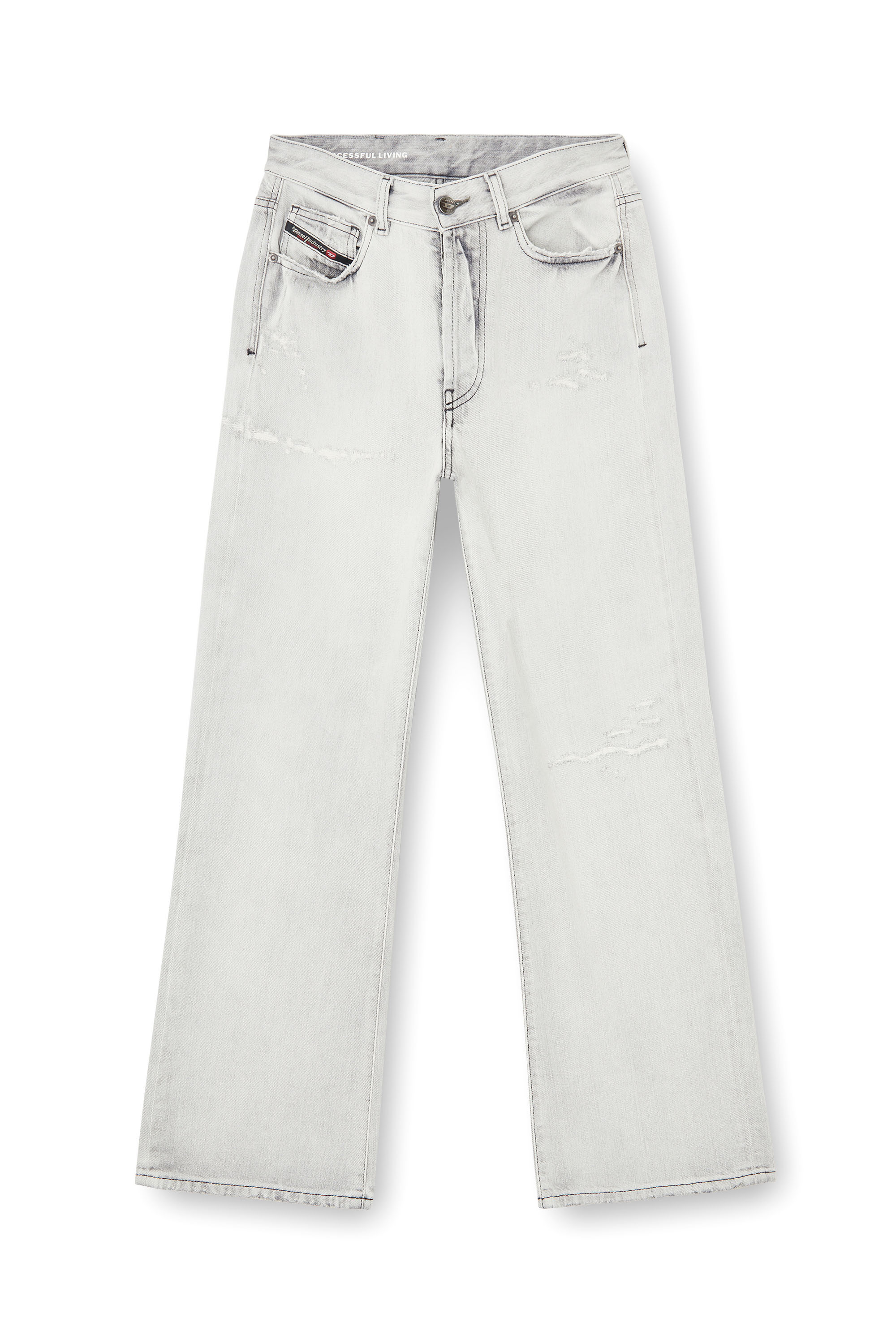 Diesel - Regular Jeans 1971 D-Sent 09P58 Mujer, Gris Claro - 6