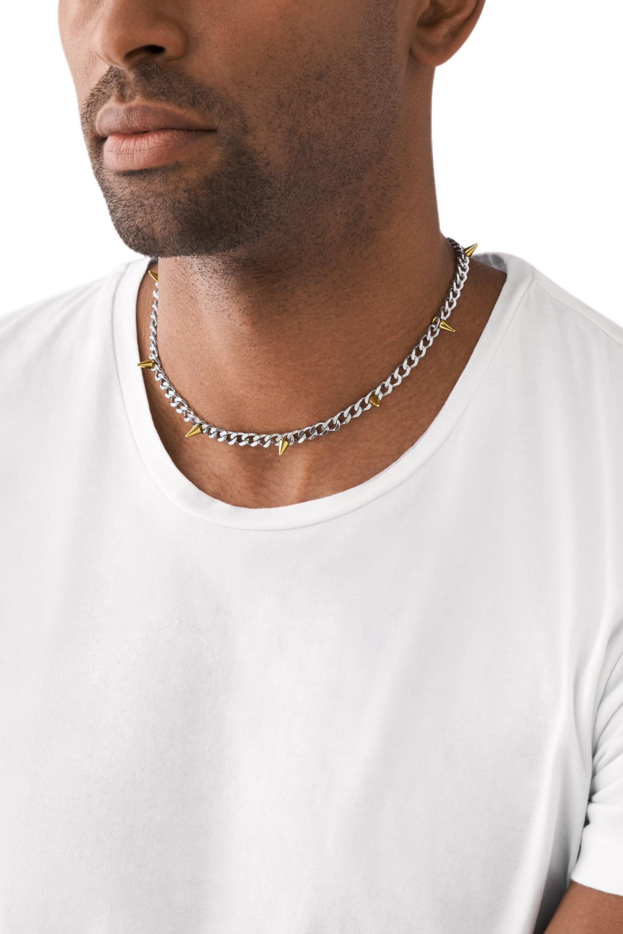 diesel ネックレス Diesel's chain necklace two-tone stainless steel | Diesel