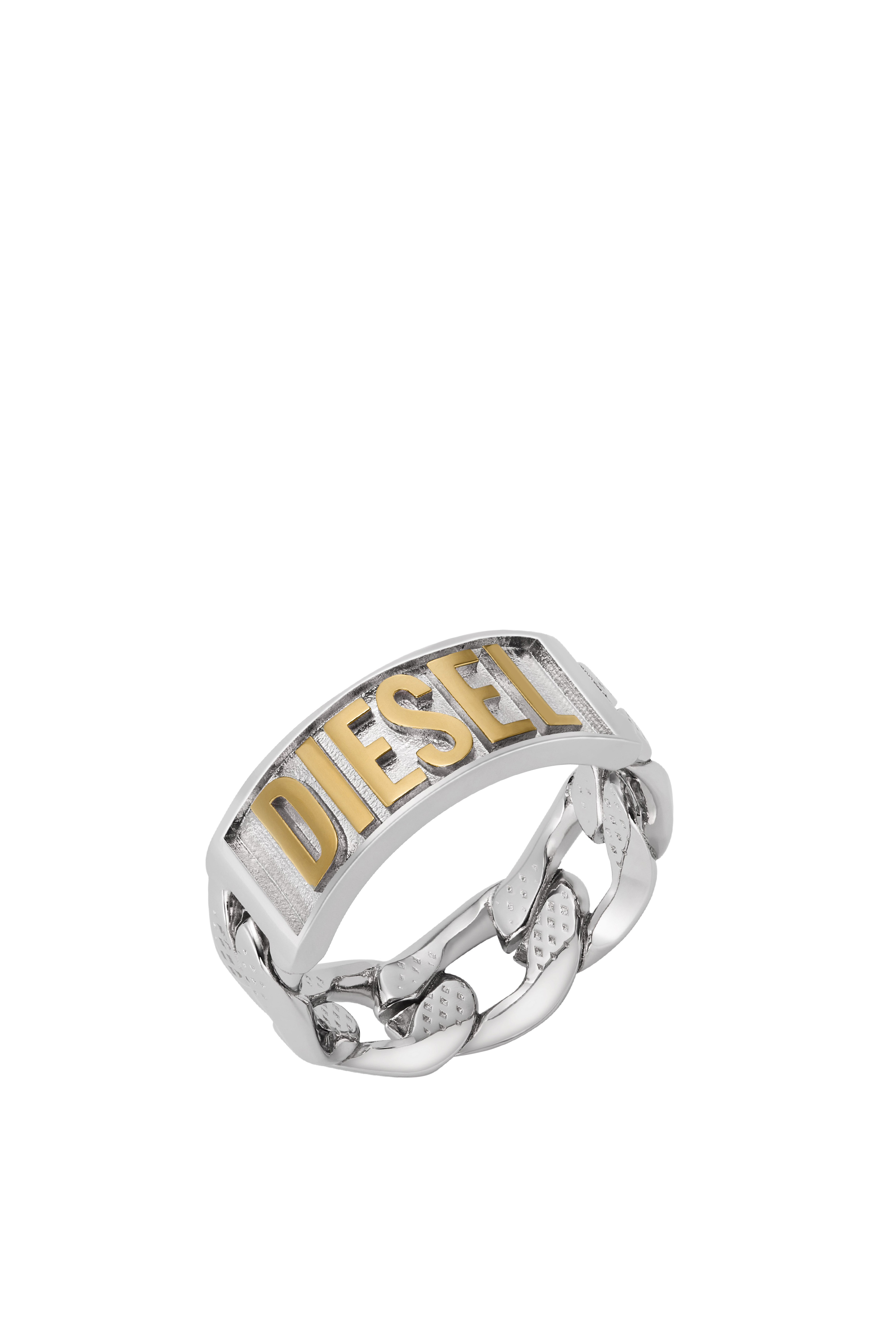 Anillo de banda de acero inoxidable en dos tonos
