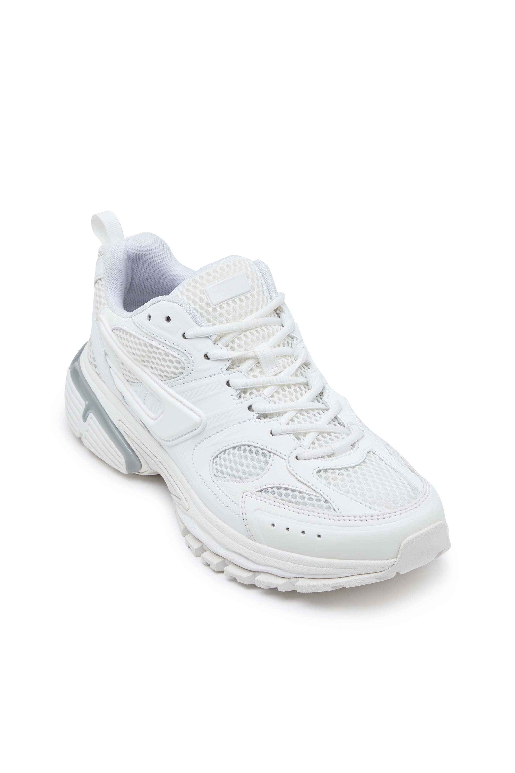 Diesel - S-SERENDIPITY PRO-X1, Man's S-Serendipity Pro-X1 - Mesh sneakers with embossed overlays in White - 6