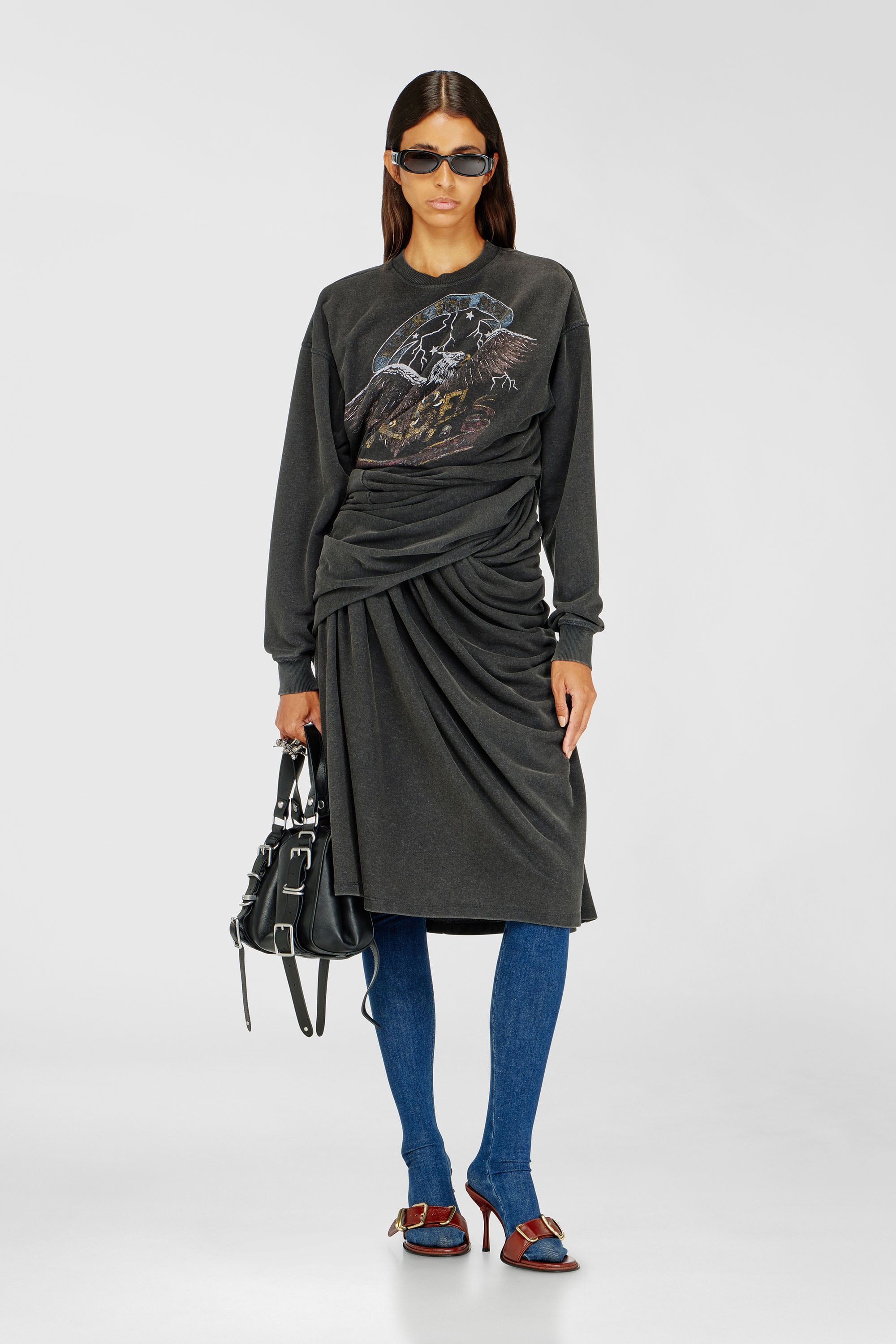 Diesel - D-NENCY, Robe sweat avec motifs de concert Femme in ToBeDefined - 1