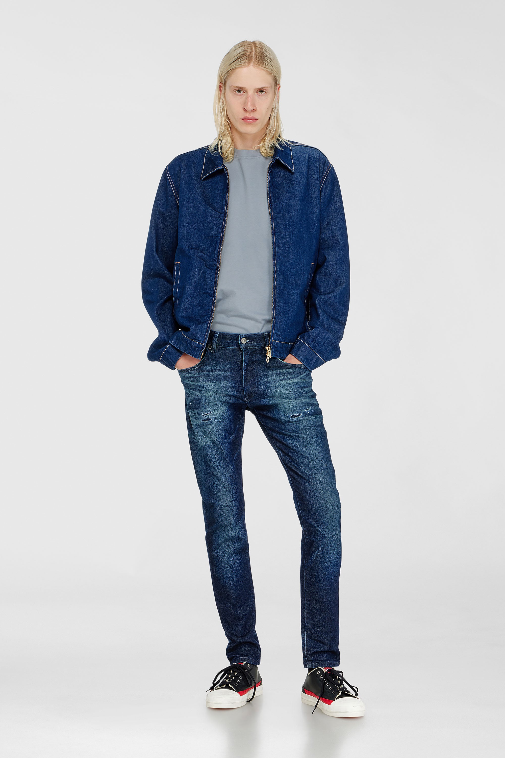 Diesel - Slim Jeans 2019 D-Strukt 0KBBU Hombre, Azul Oscuro - 2