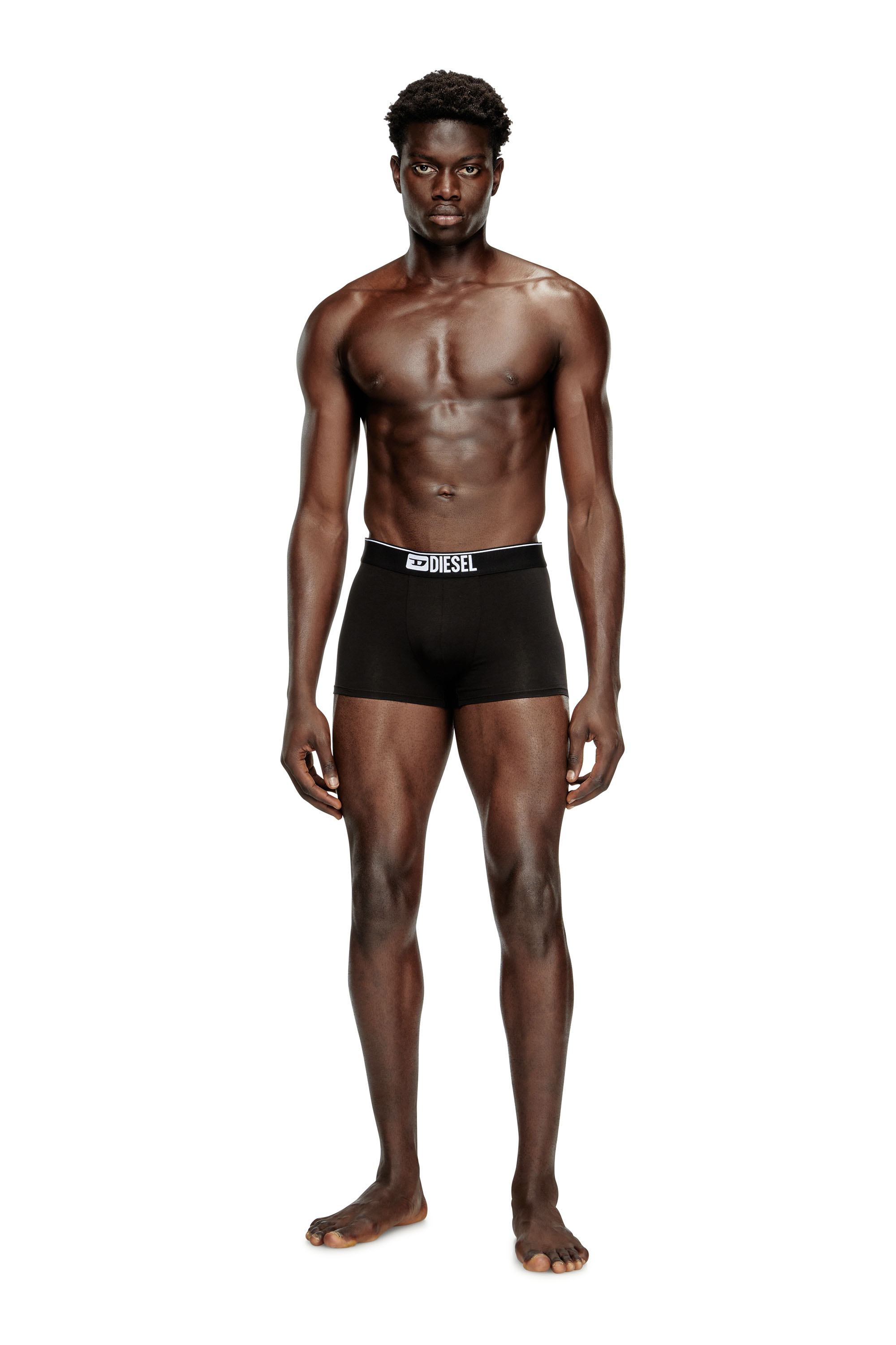 Diesel - UMBX-DAMIENFIVEPACK, Man's Five-pack of plain boxer briefs in Black - 2