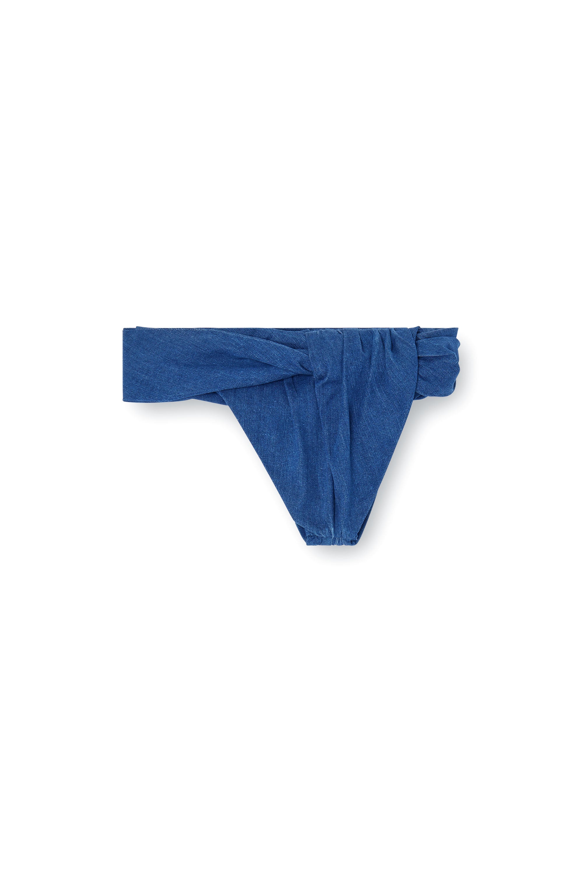 Diesel - DE-ILVY-FSJ, Woman's Twisted hot pants in denim in Dark Blue - 3