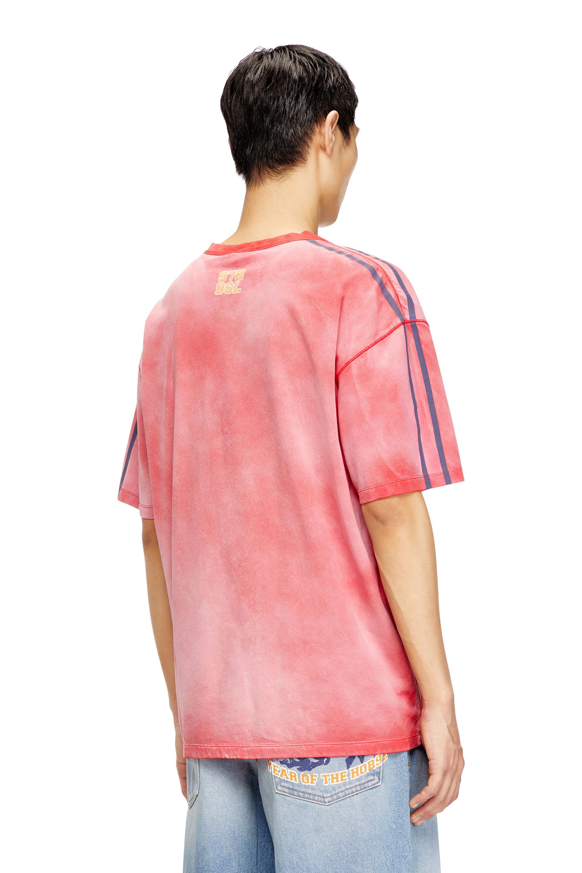 Diesel - CL-T-BOXT-HORSE, Male's Cotton T-shirt with horse graphic print in Red - 4