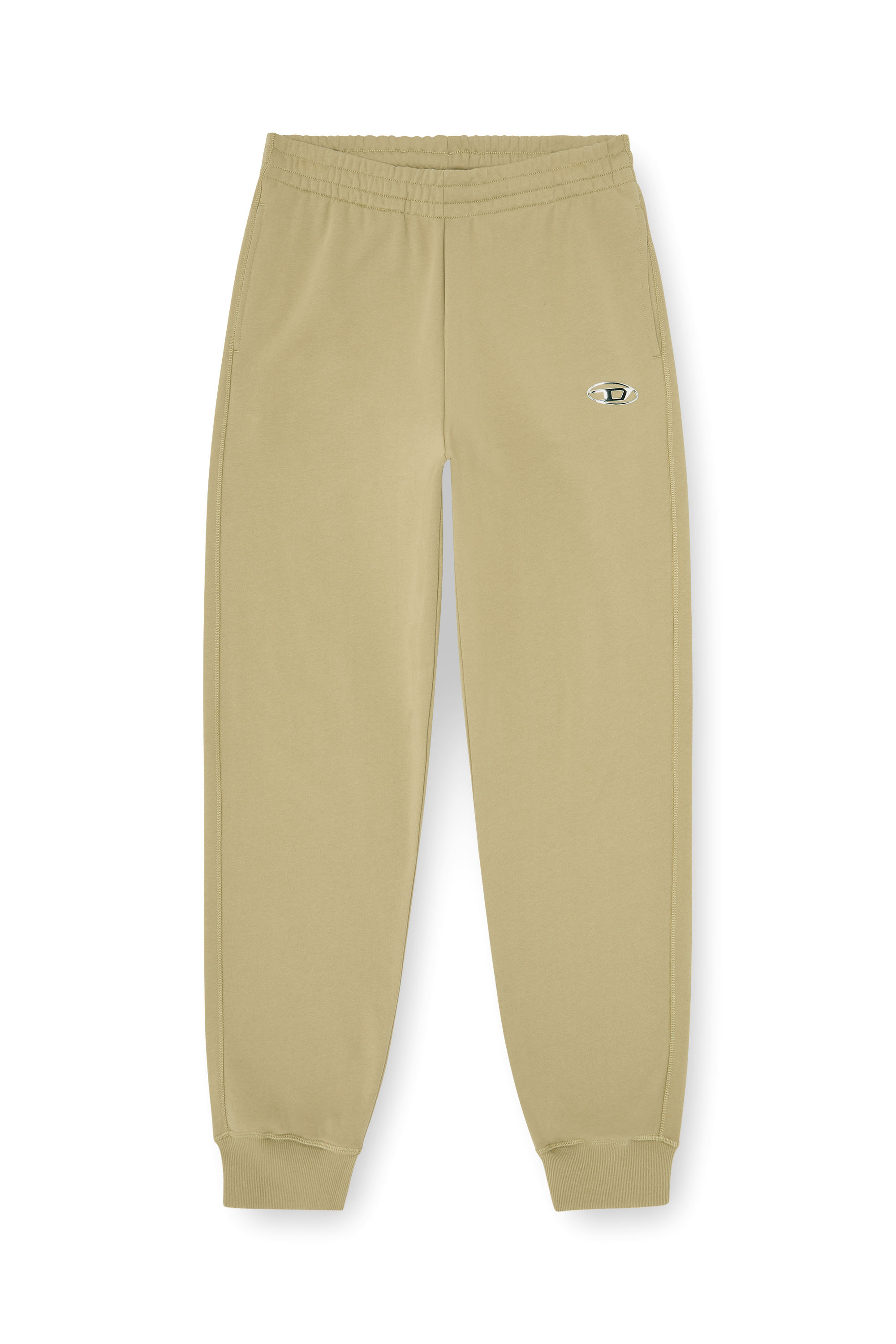 Diesel - P-MARKY-IOD, Pantalon en coton avec Oval D m&eacute;tallique Homme in Beige - 4