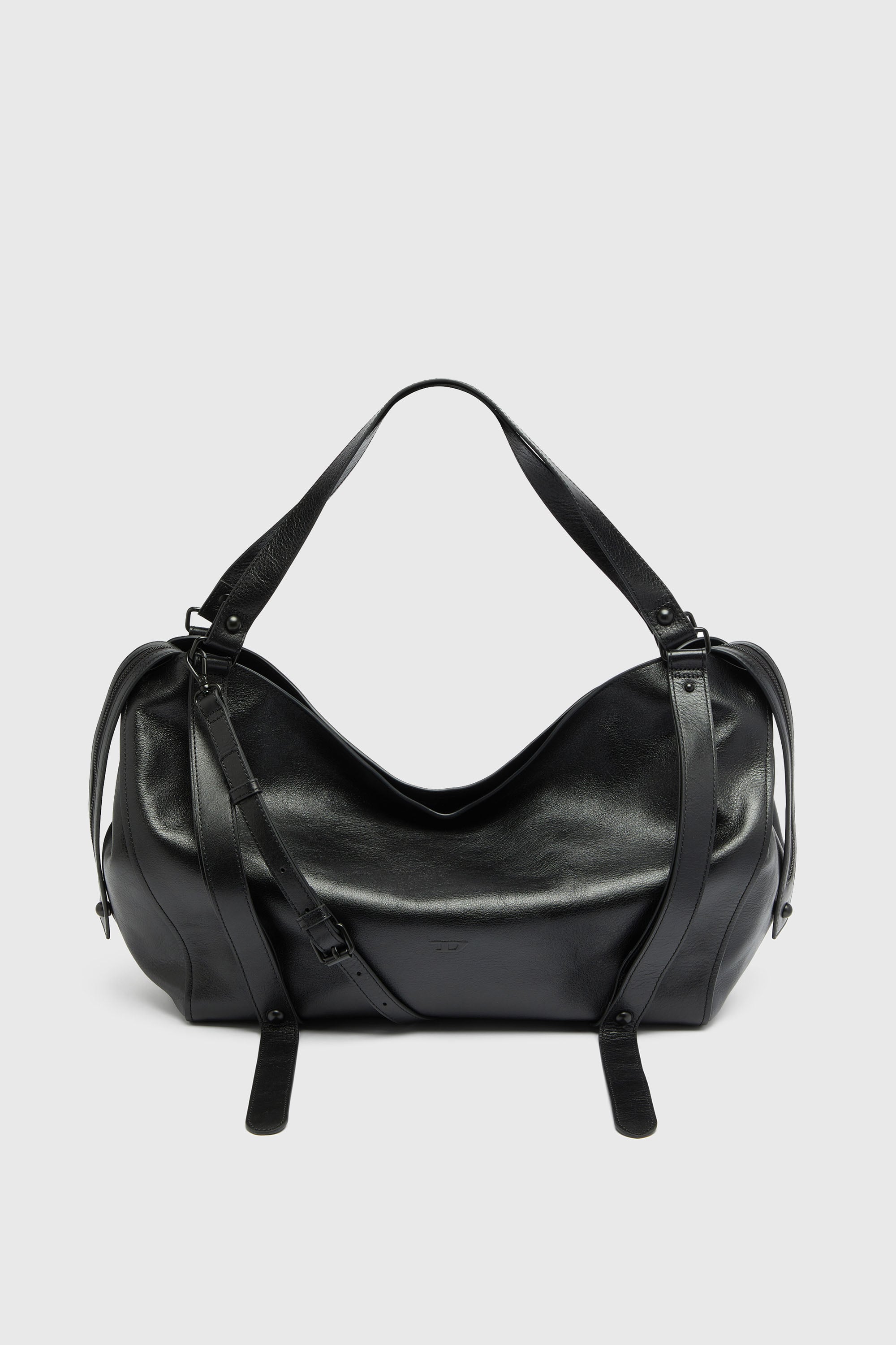 Diesel - D-ONE TOPHANDLE L, D-One-Bolso large con asa superior de piel Unisex in Negro - 1