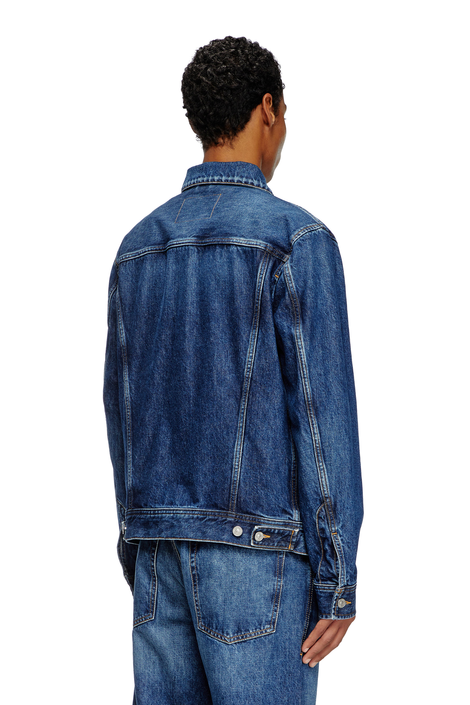 Diesel - D-BARCY, Veste trucker avec un fit regular Homme in Bleu - 5