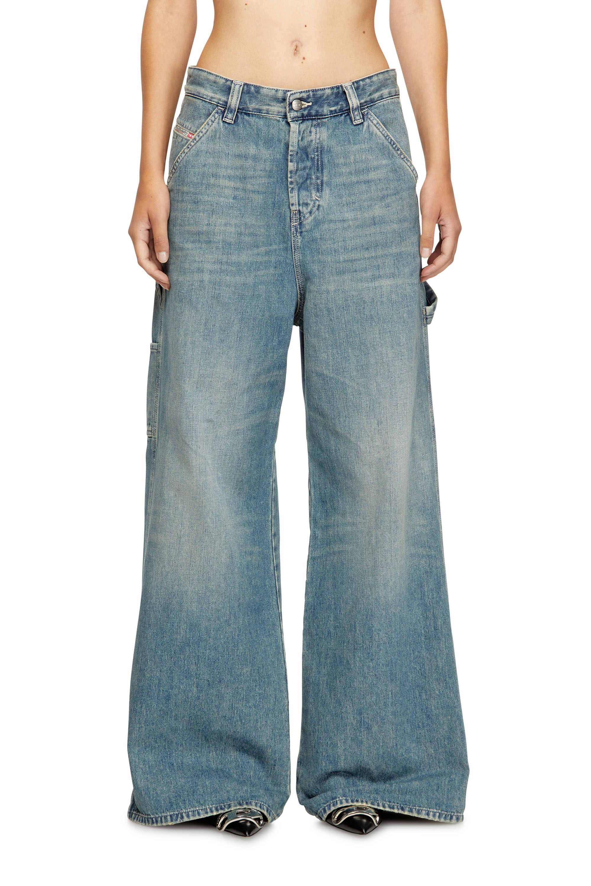Diesel - Female's Relaxed Jeans 1996 D-Sire 068SK, Light Blue - 2