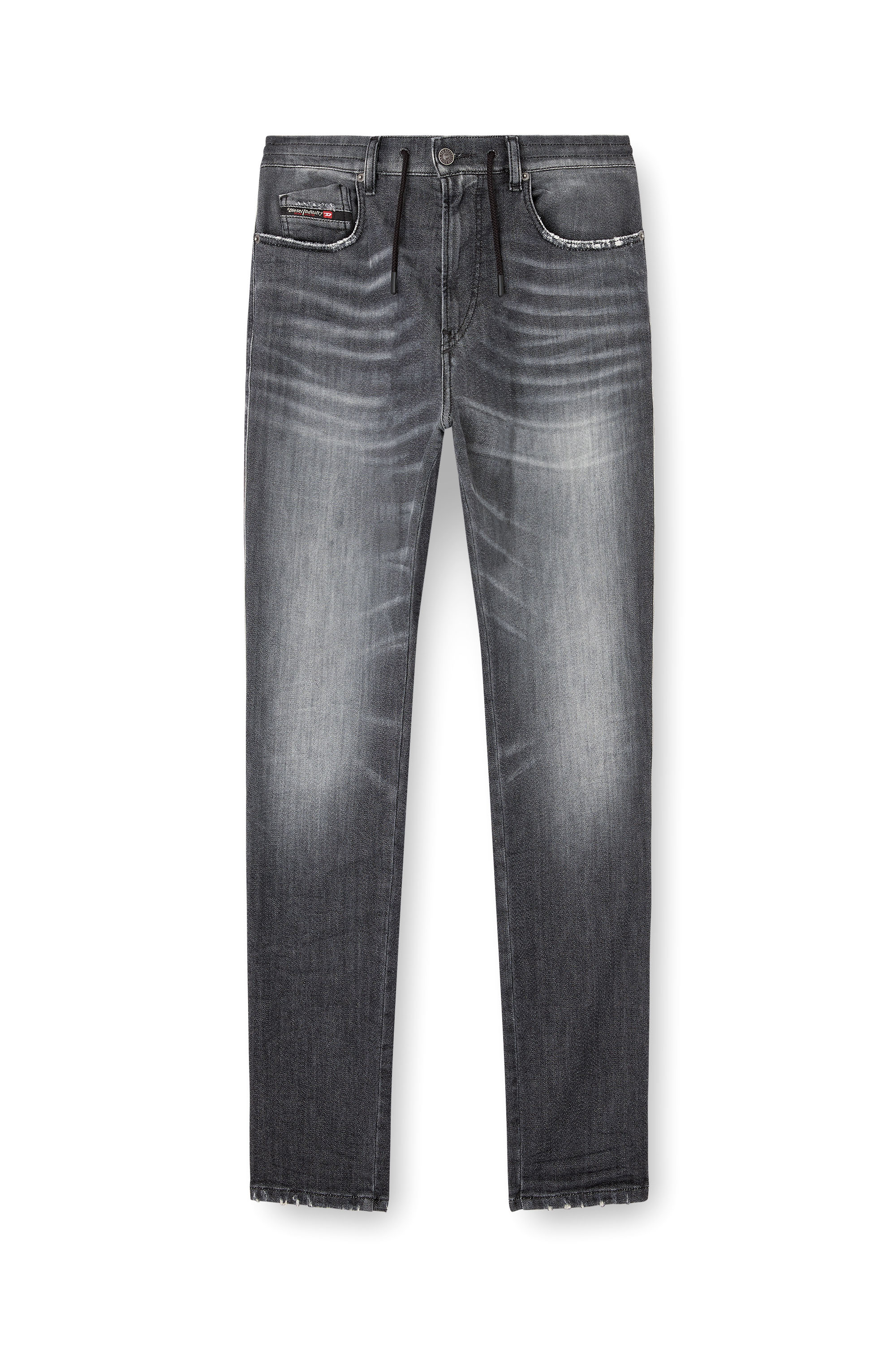 Diesel - Man's Slim 2062 D-Strukt Joggjeans® 09M67, Black/Dark grey - 3
