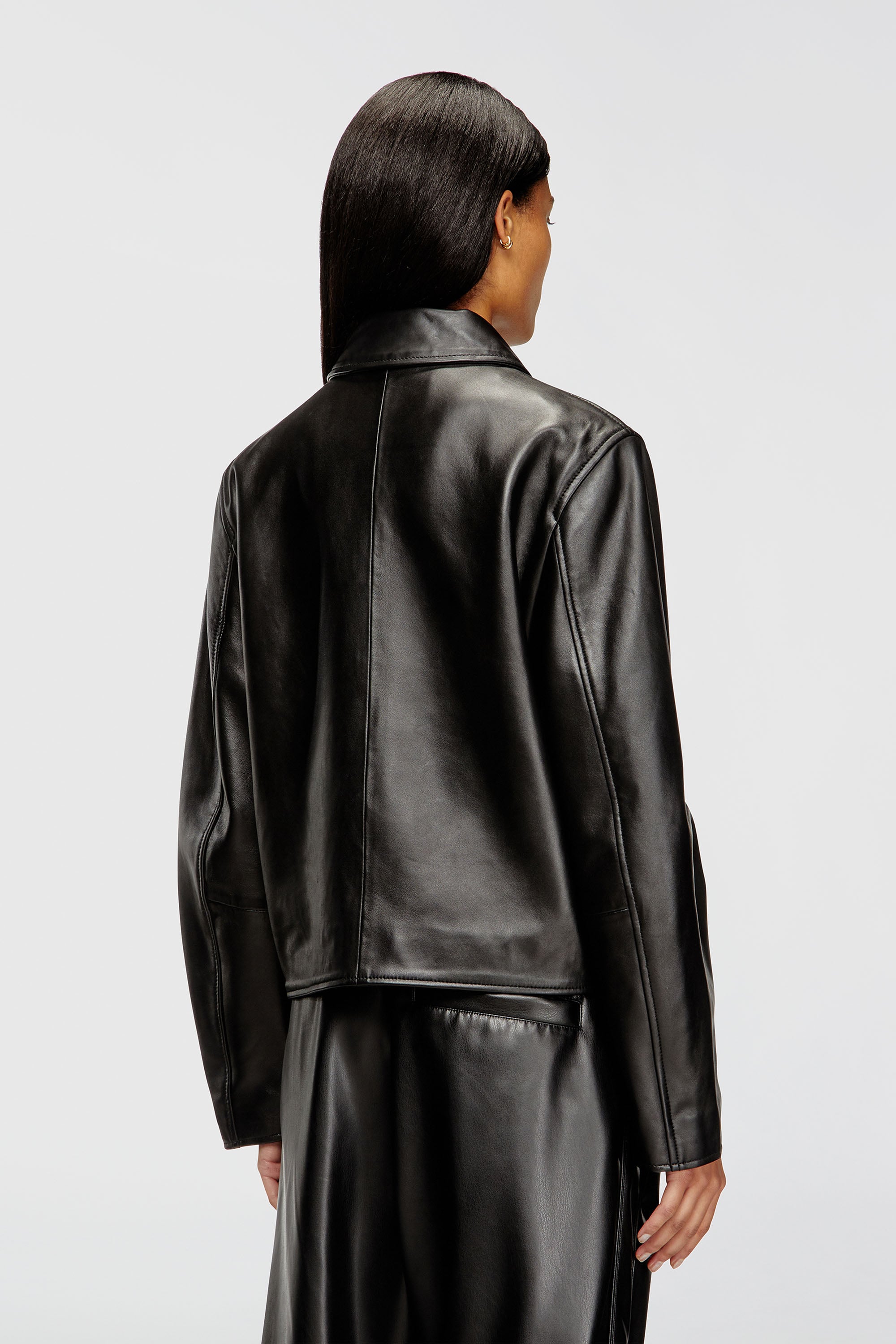 Diesel - L-AMAR-FEM-S2, Chaqueta Coach de cuero Mujer in Negro - 5