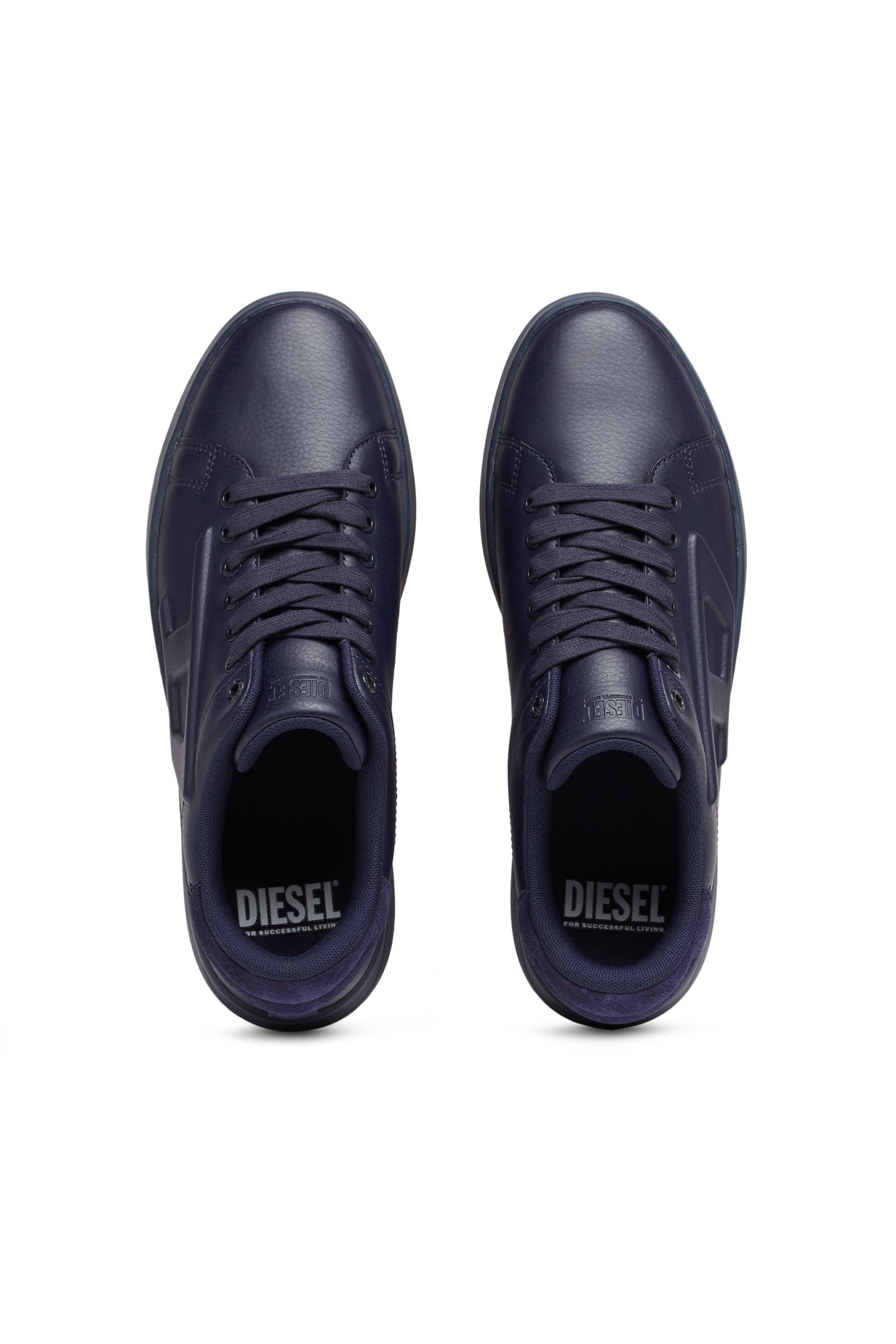 Diesel - S-ATHENE LOW, Man's S-Athene Low-Sneakers with embossed D logo in Blue - 4