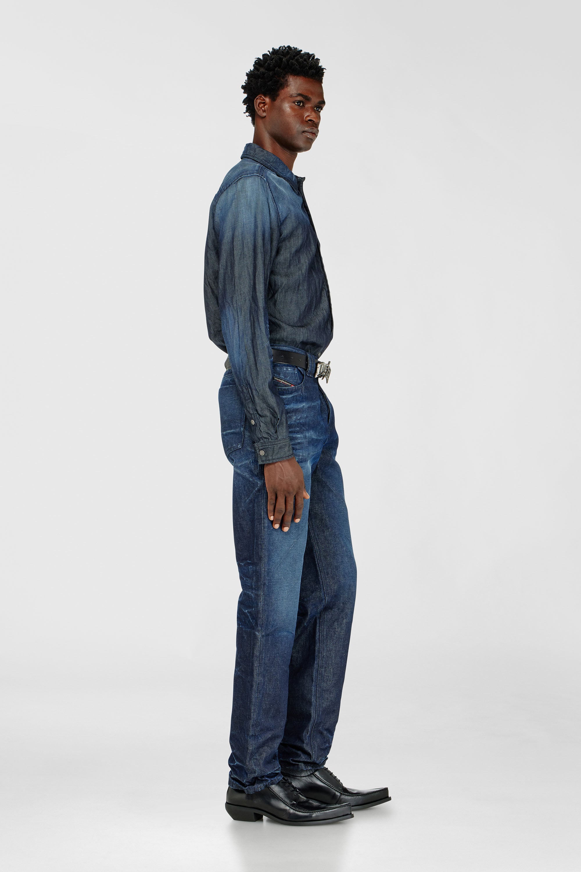Diesel - Regular Jeans 1991 D-Voeed 007GF Homme, Bleu Fonc&eacute; - Image 3