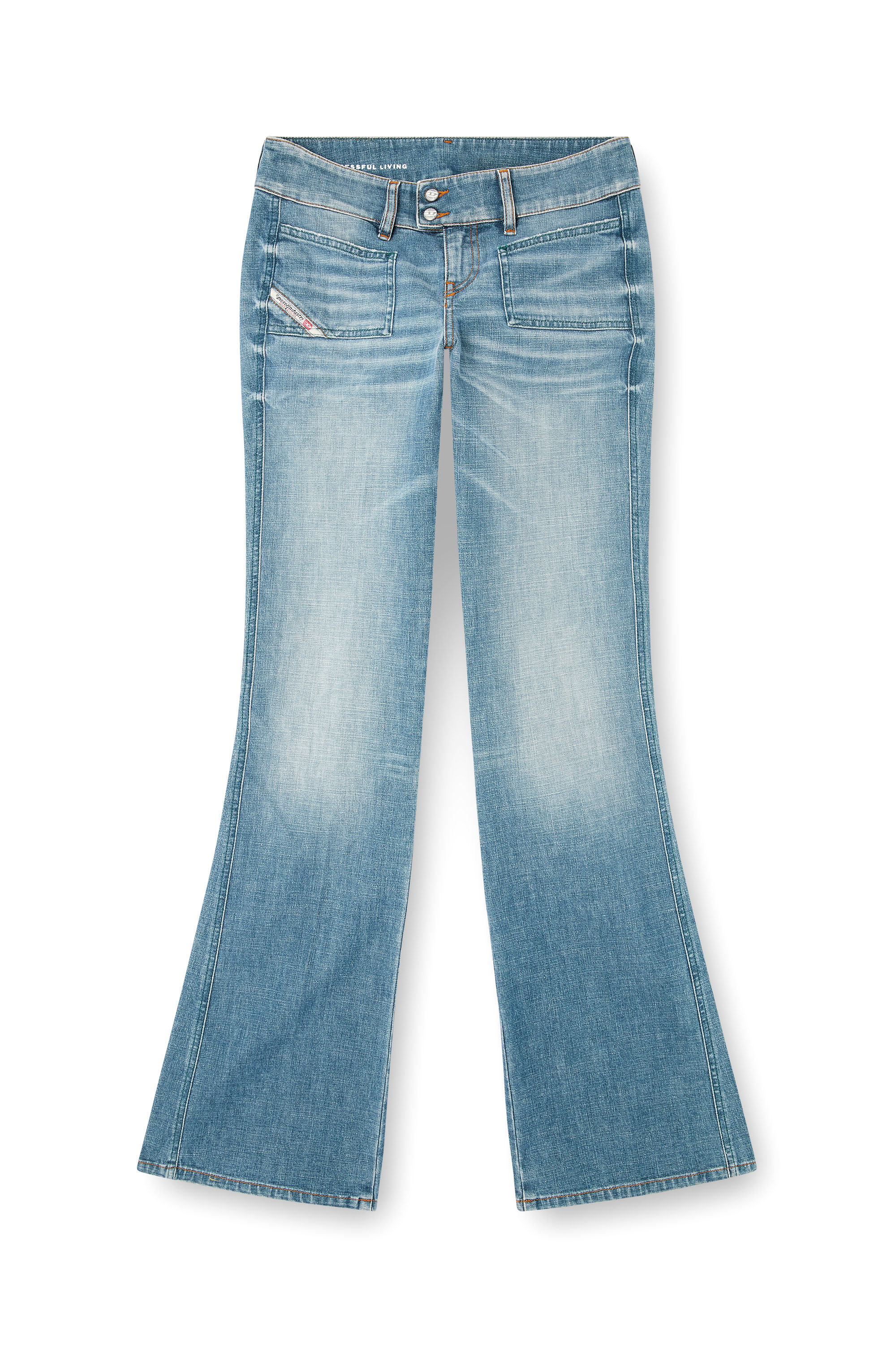 Diesel - Female's Bootcut Jeans D-Hush 09M58, Medium Blue - 3