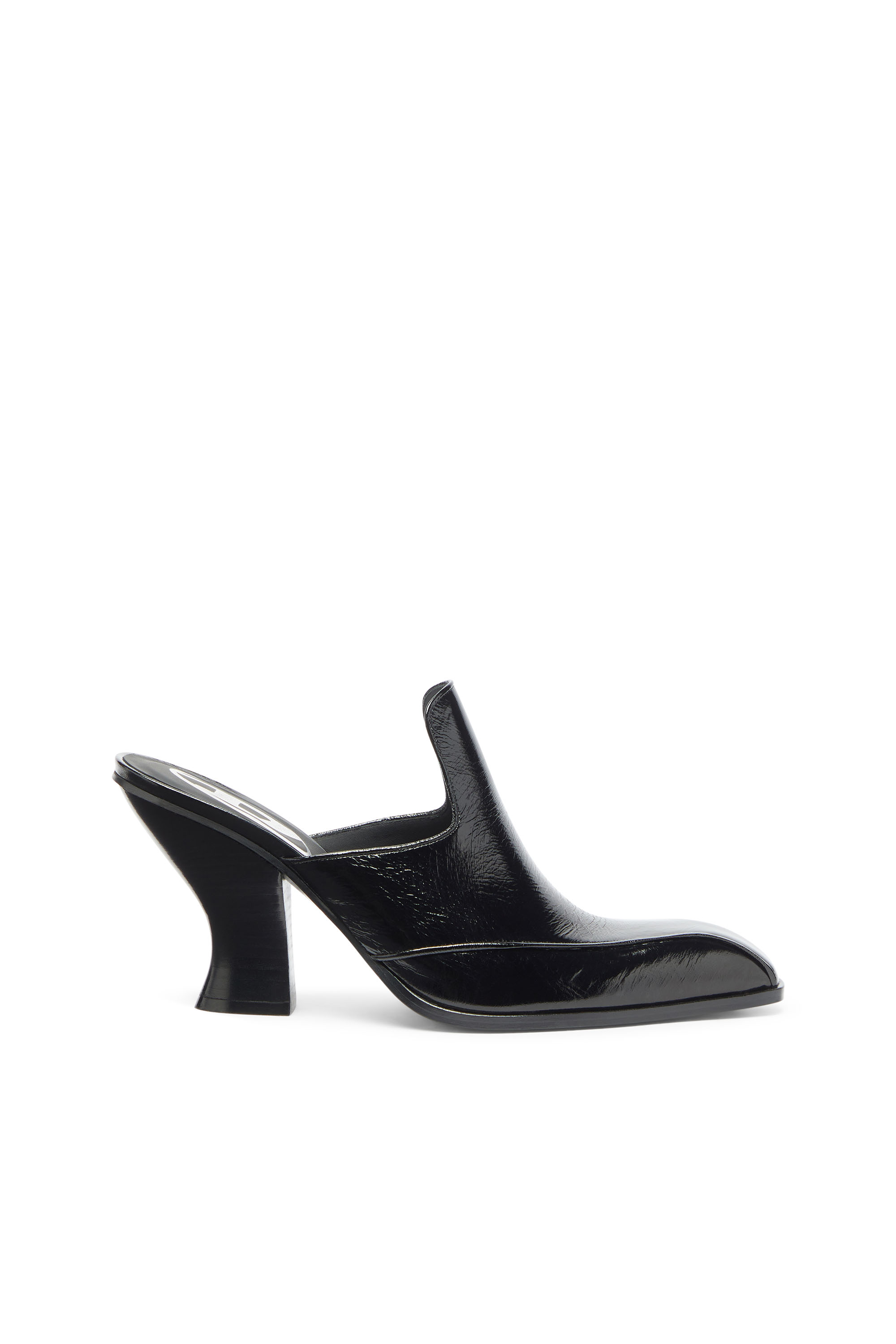 Diesel - D-LUFFY-75-MULE, D-Luffy - Mules style occidental en cuir verni Femme in Noir - 1