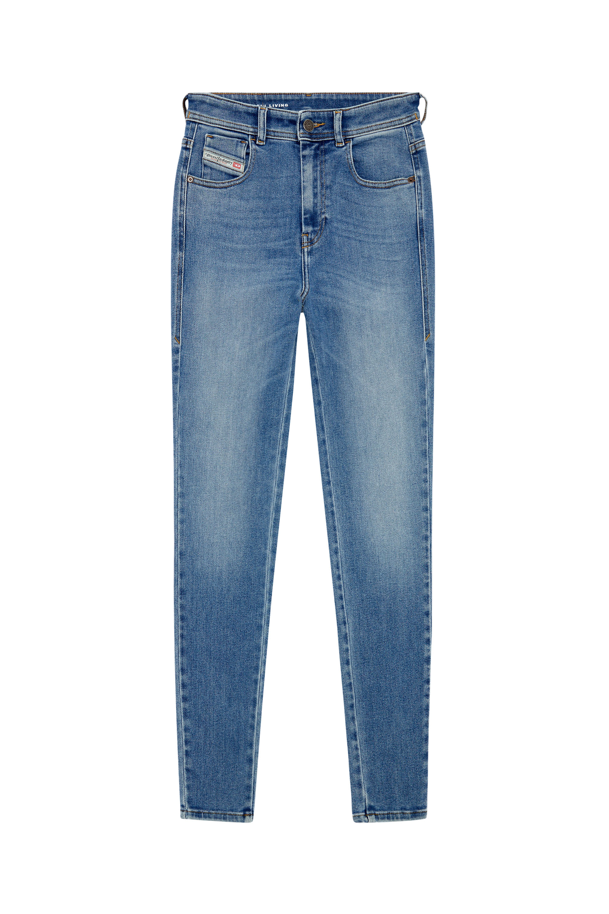 Diesel - Skinny Jeans 1984 Slandy-High 09H93 Mujer, Azul Claro - 2