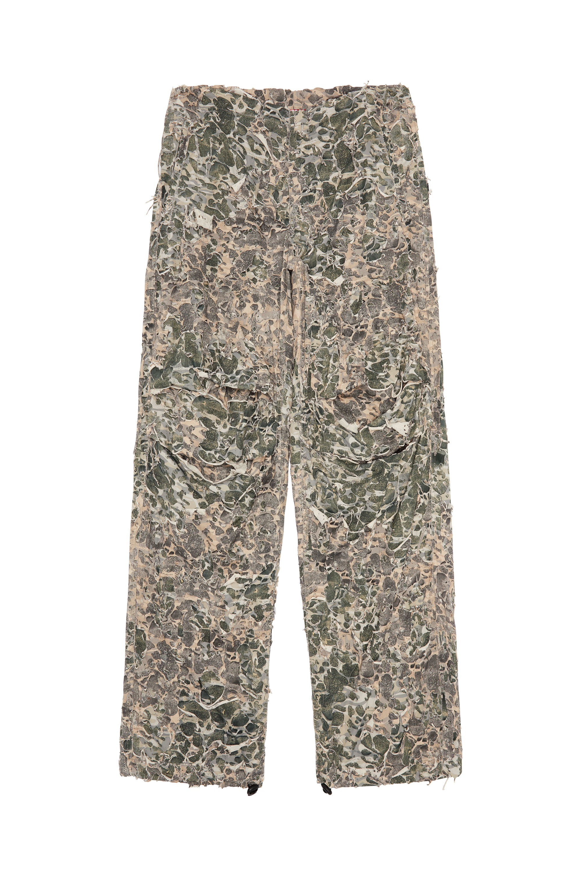 Men's Camo pants with destroyed finish | Multicolor | Diesel US