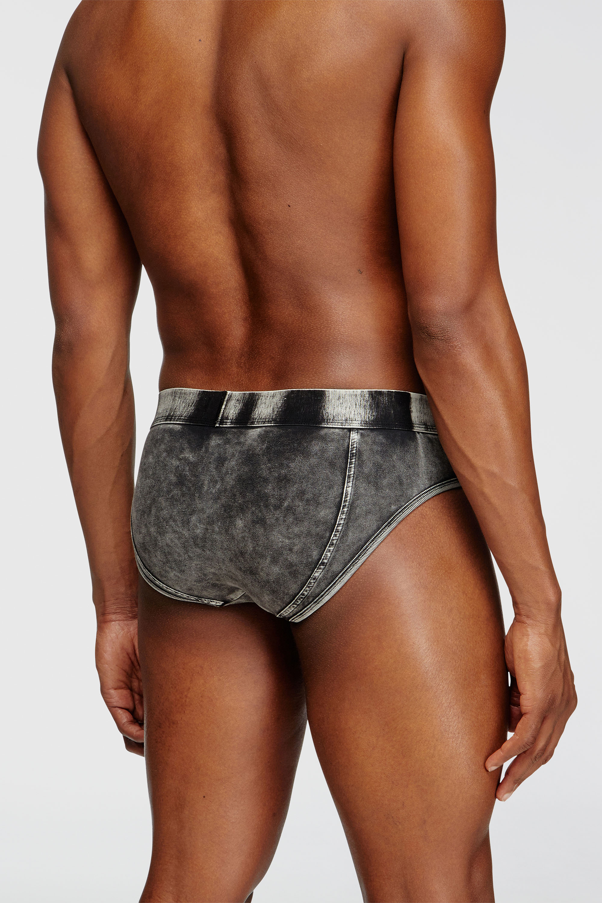 Men's Denim-effect briefs | Black | Diesel US