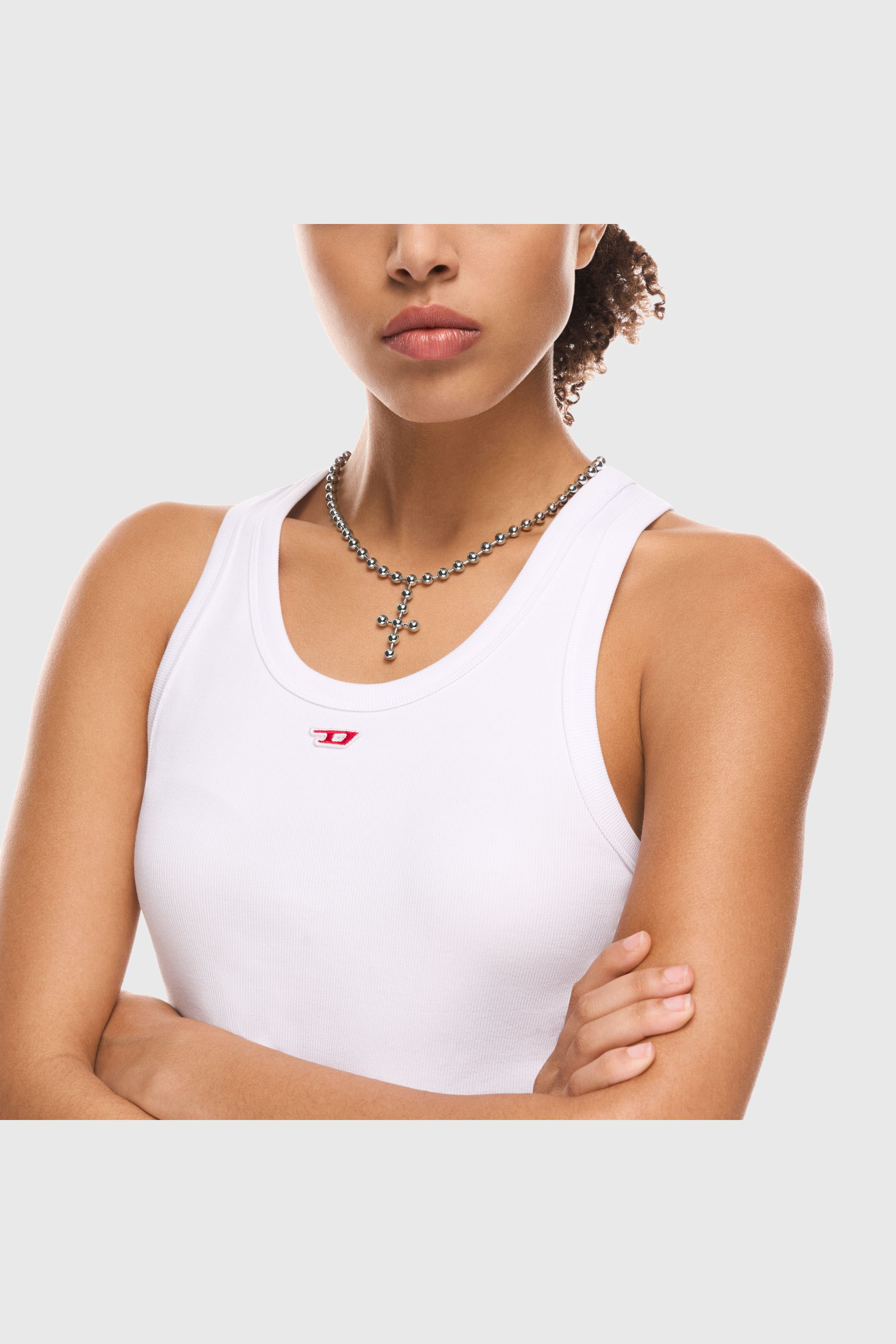 Diesel - DX167440 JEWELLERY, Collar de cadena de acero inoxidable Unisex in Plateado - 3