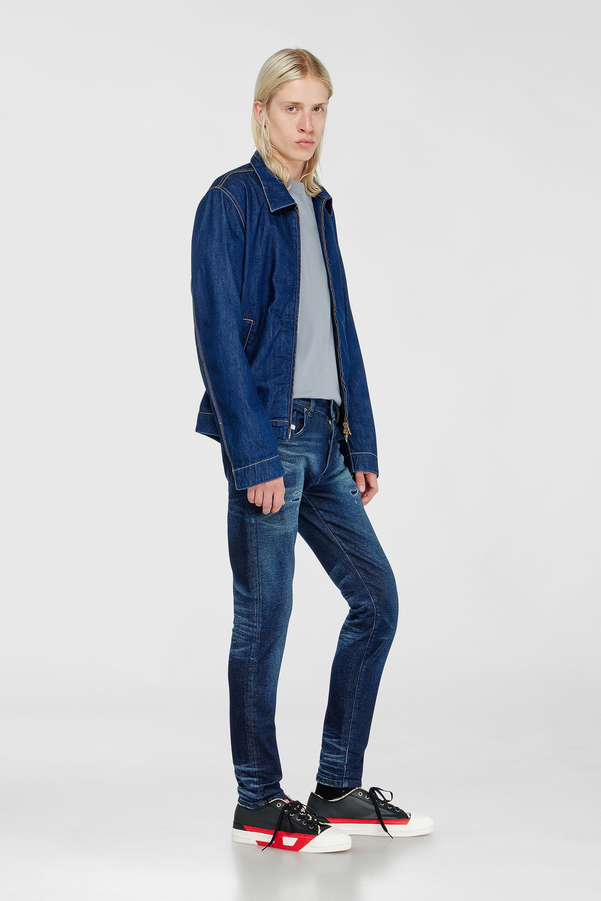 Diesel - Slim Jeans 2019 D-Strukt 0KBBU Hombre, Azul Oscuro - 1