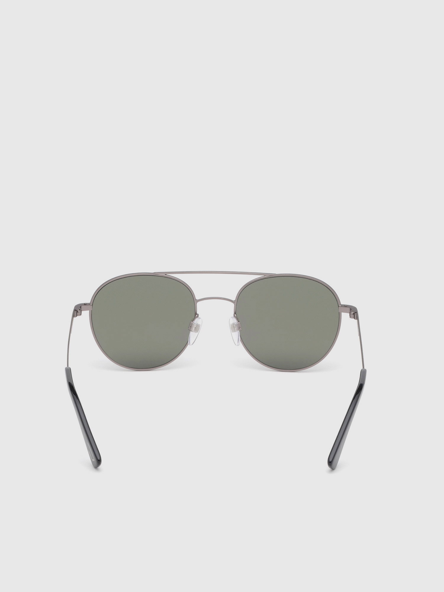 Diesel - DL0286, Unisex's Rounded sunglasses in metal in Dark Beige - 5