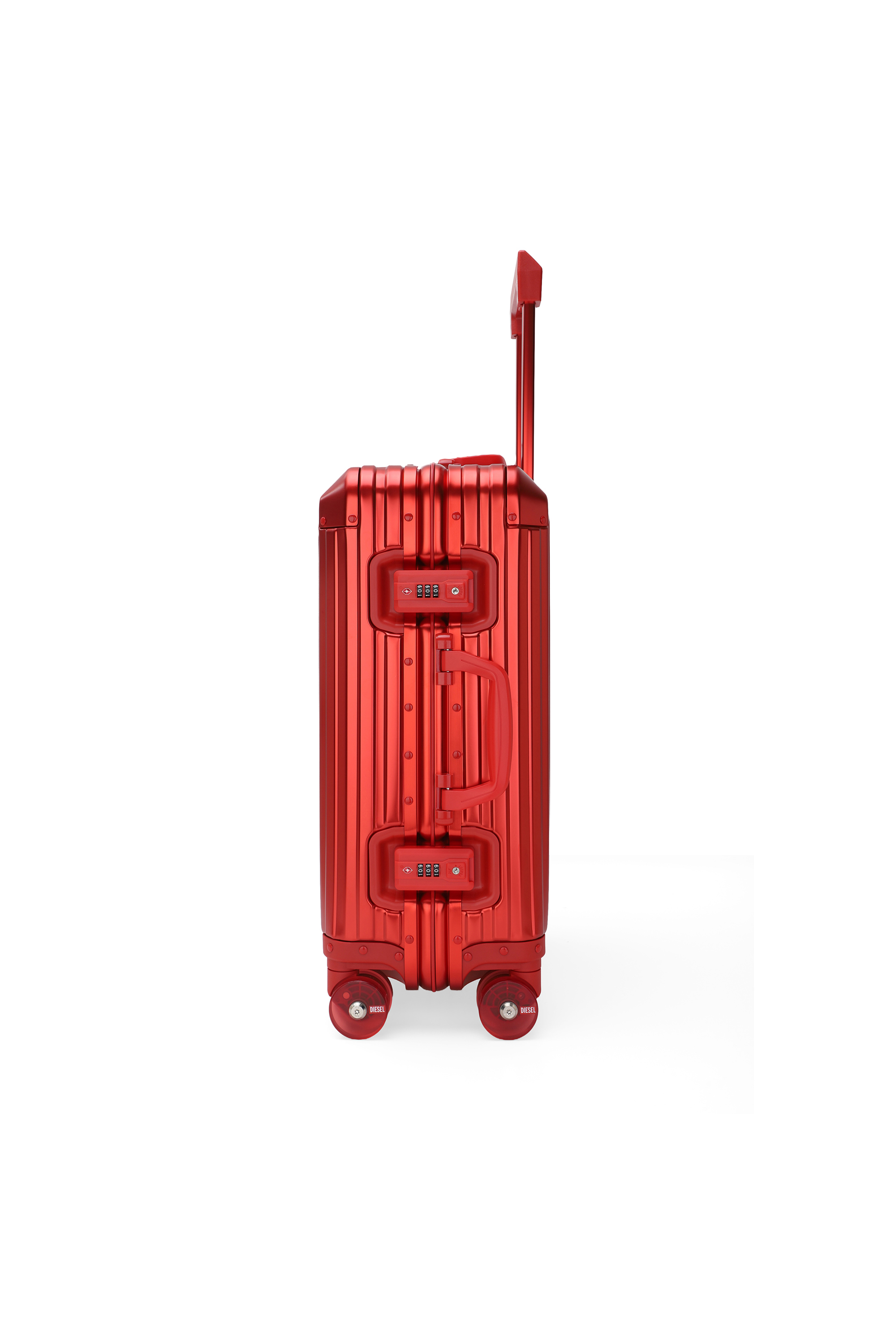 Diesel - DIESEL ALUMINUM TROLLEY- DSL002, Maleta de aluminio tama&ntilde;o S Unisex in Rojo - 4