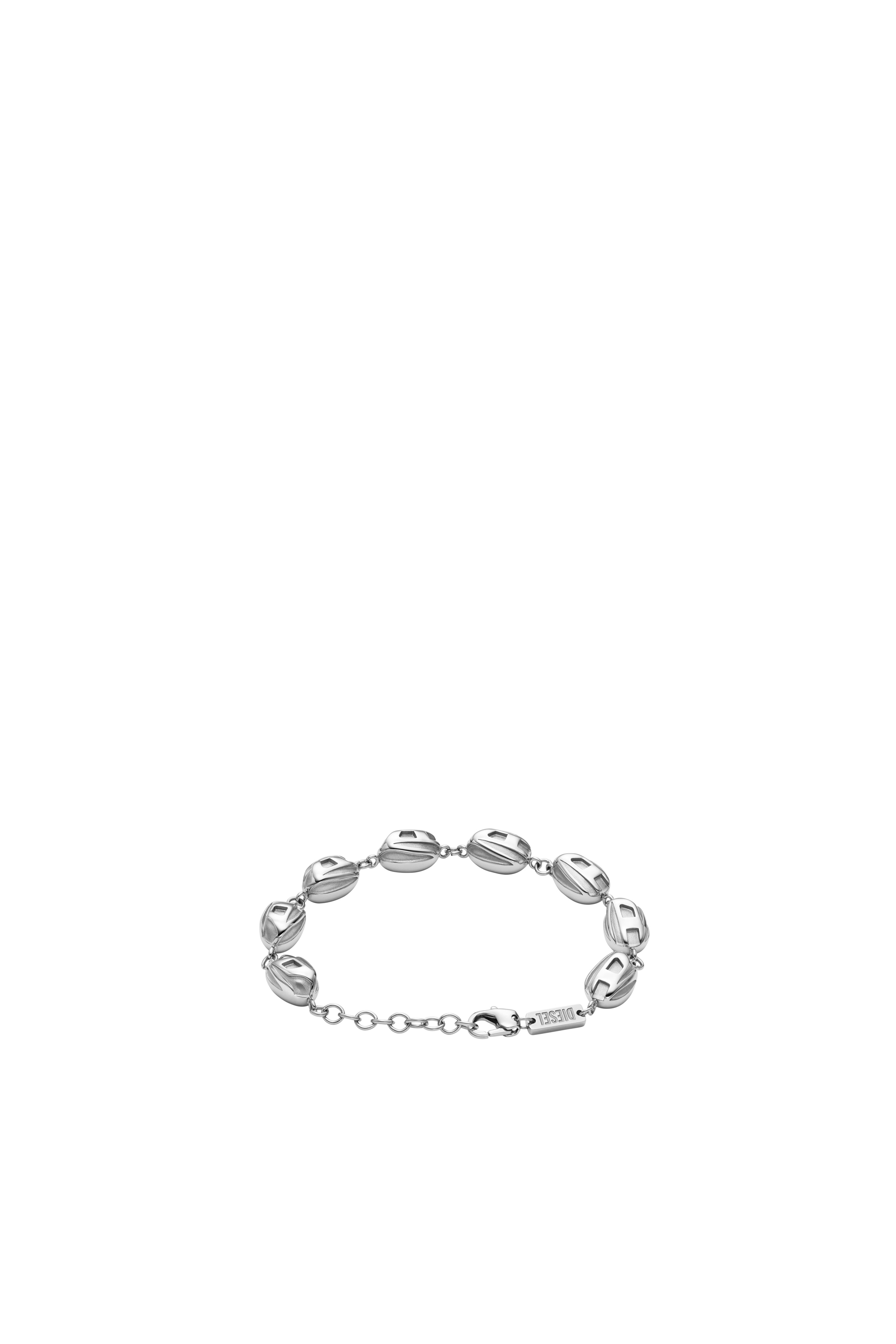 Diesel - DX1483, Pulsera de cuentas de acero inoxidable Hombre in Plateado - 2