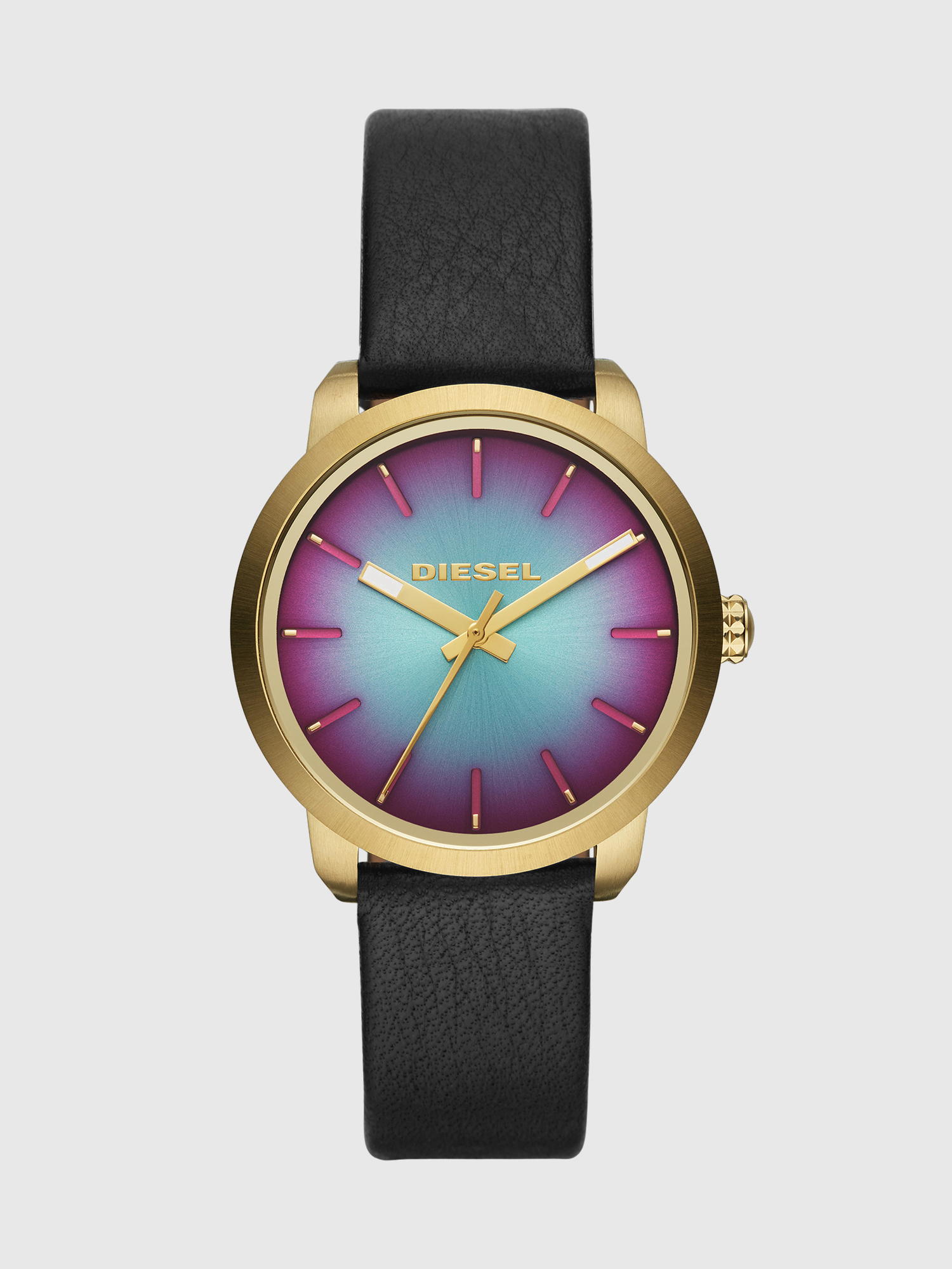 Diesel - DZ5571, Flare Degrade reloj con esfera en tonos verde y rosa, 37&nbsp;mm Mujer in Dorado - 1
