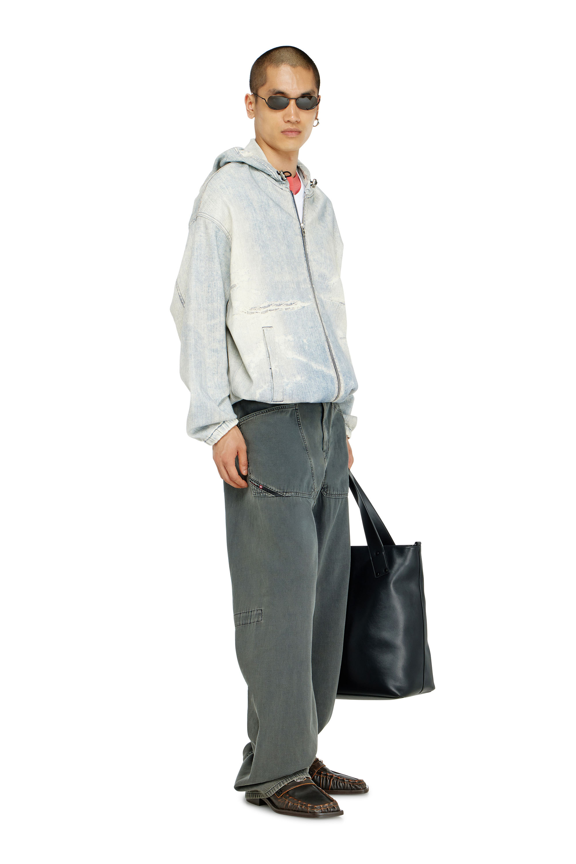 Diesel - Relaxed Jeans D-Zeta 068WR Hombre, Gris - 1