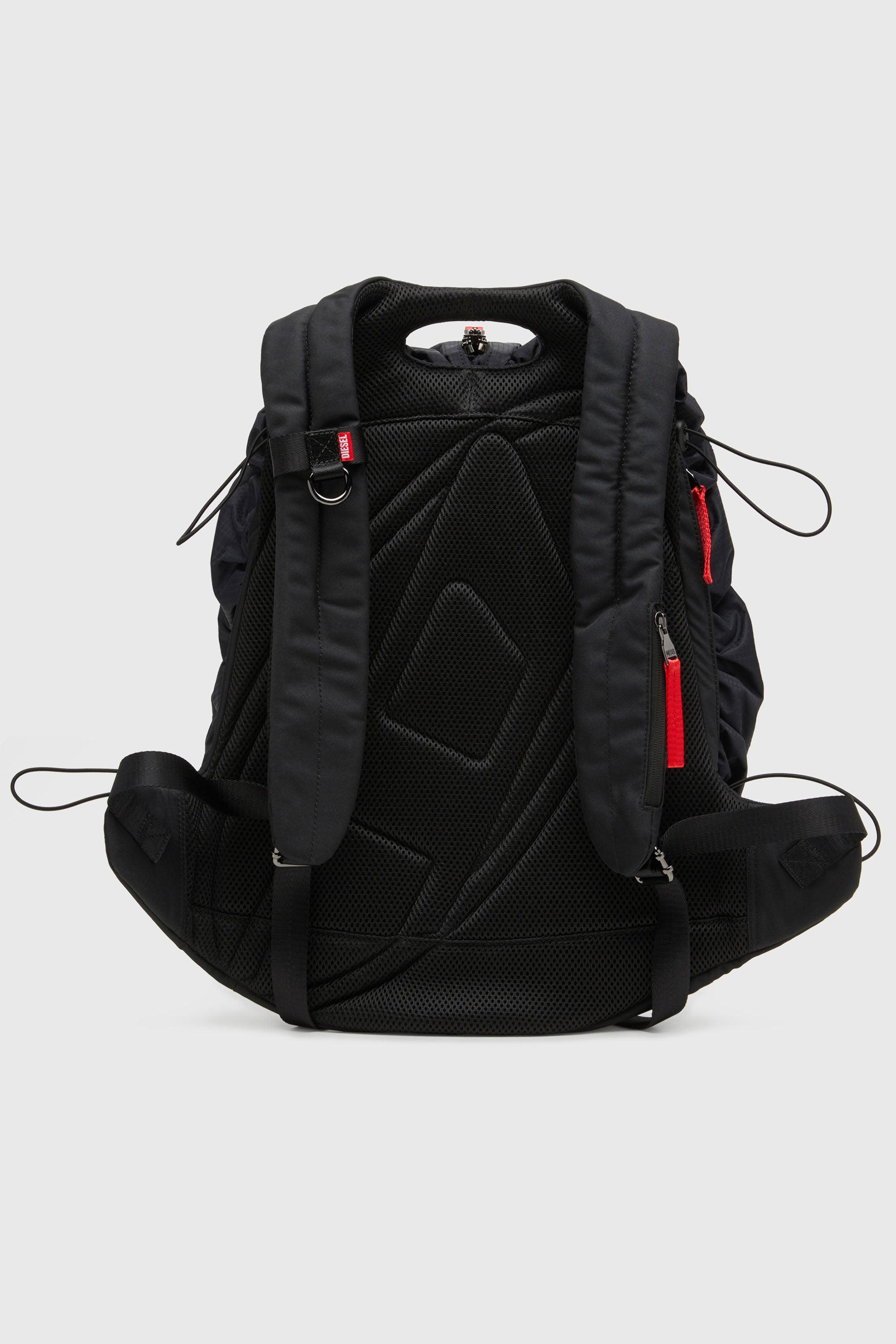 Men's Zip-D-Backpack in check-jacquard shell | Black | Diesel US