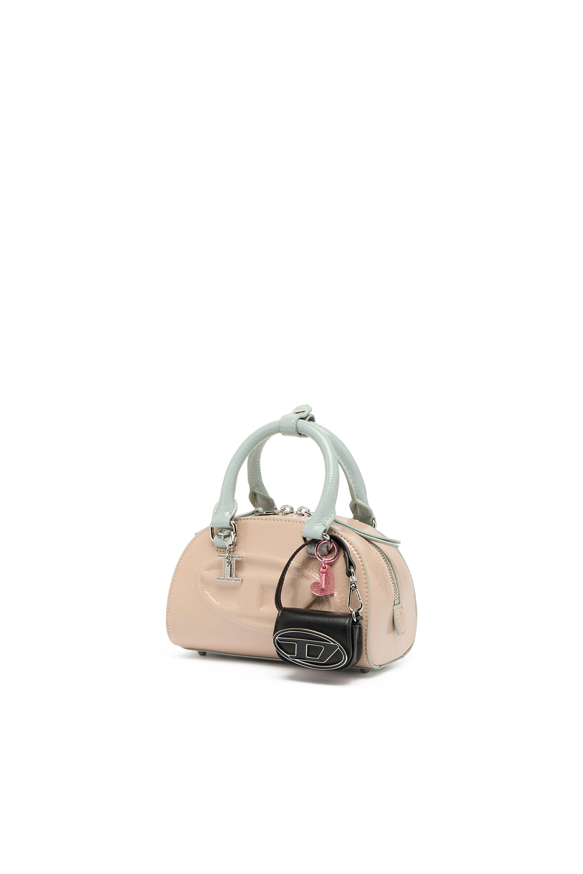Diesel - 1DR DOME CROSSBODY, Female's 1DR Dome-Mini bowling bag with naplak effect in Pink - 2
