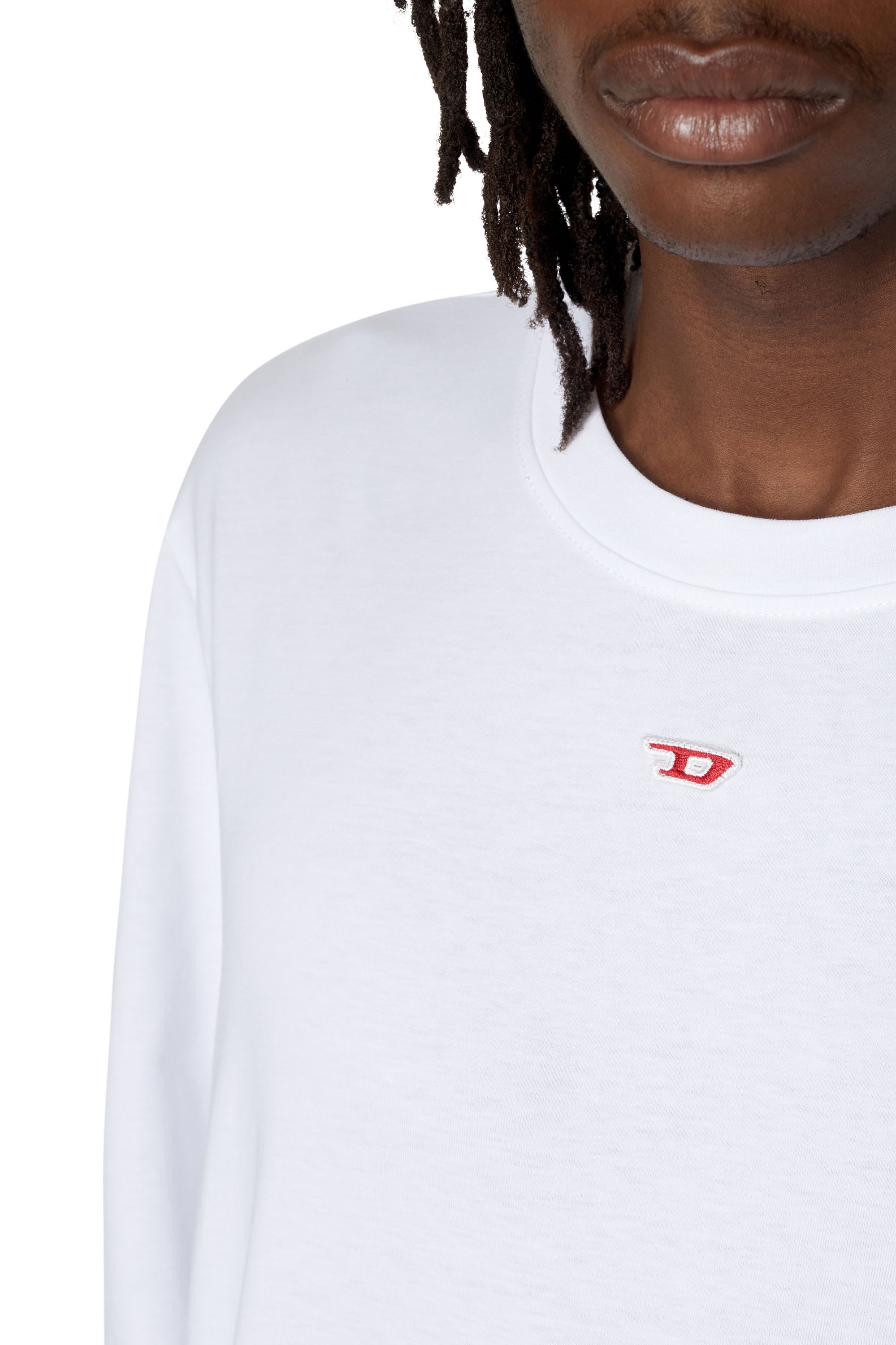 T-JUST-LS-D Man: Long-sleeve T-shirt with logo patch | Diesel