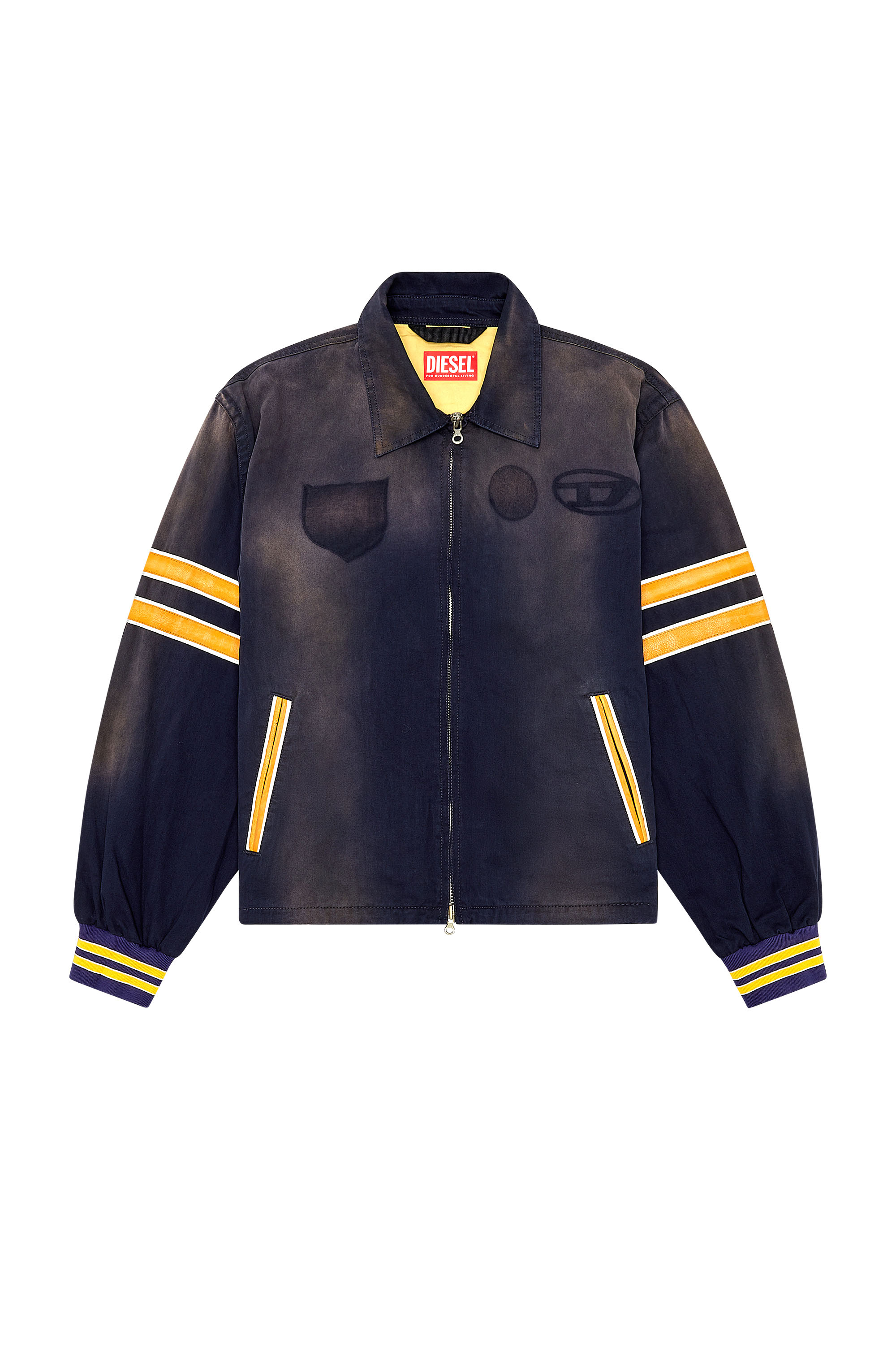 Men's Cotton jacket with vintage effects | Multicolor | Diesel