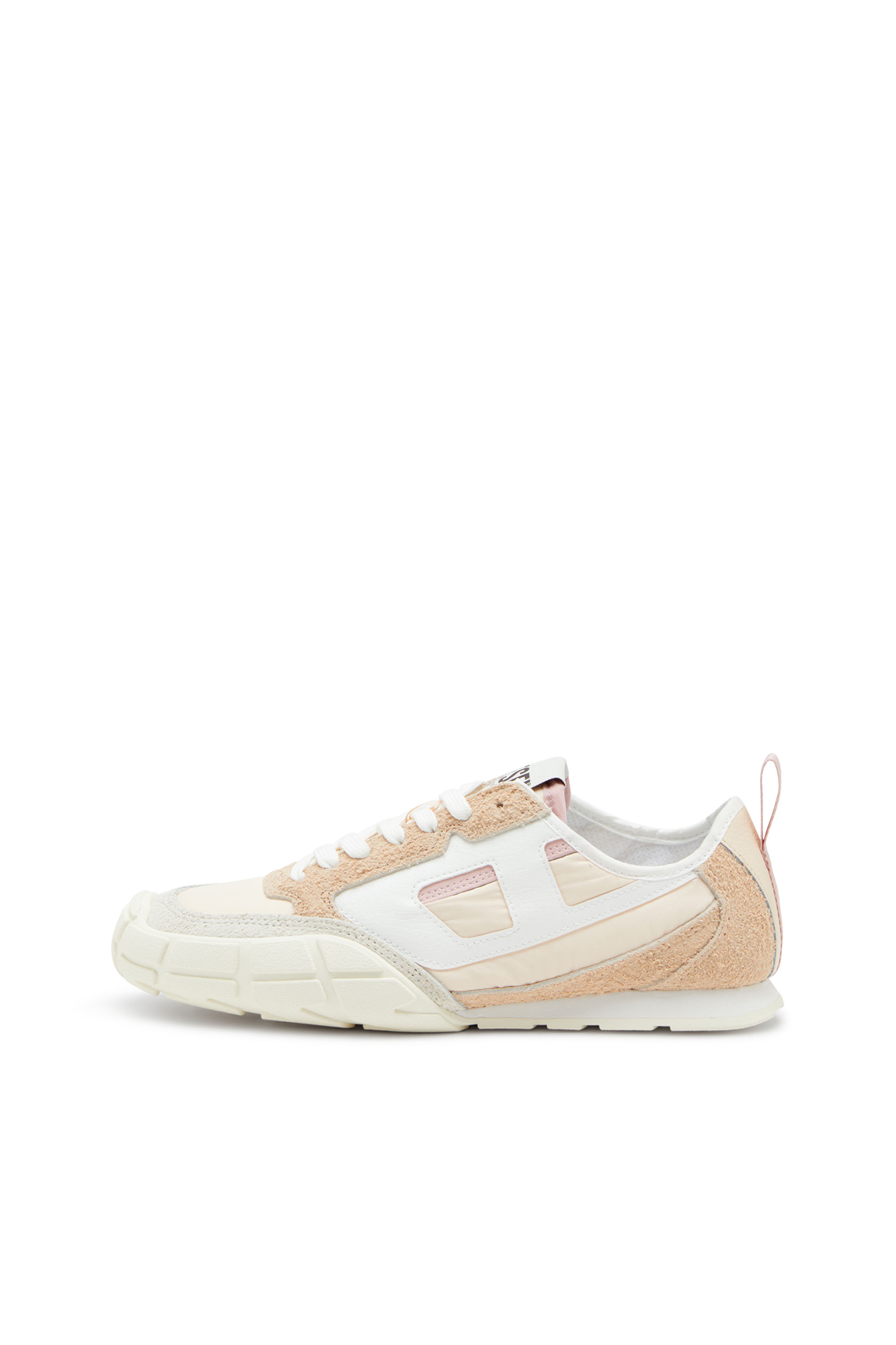 Diesel - S-PAGODHA LOW W, S-Pagodha-Deportivas de piel, gamuza y ripstop Mujer in Beige - 2