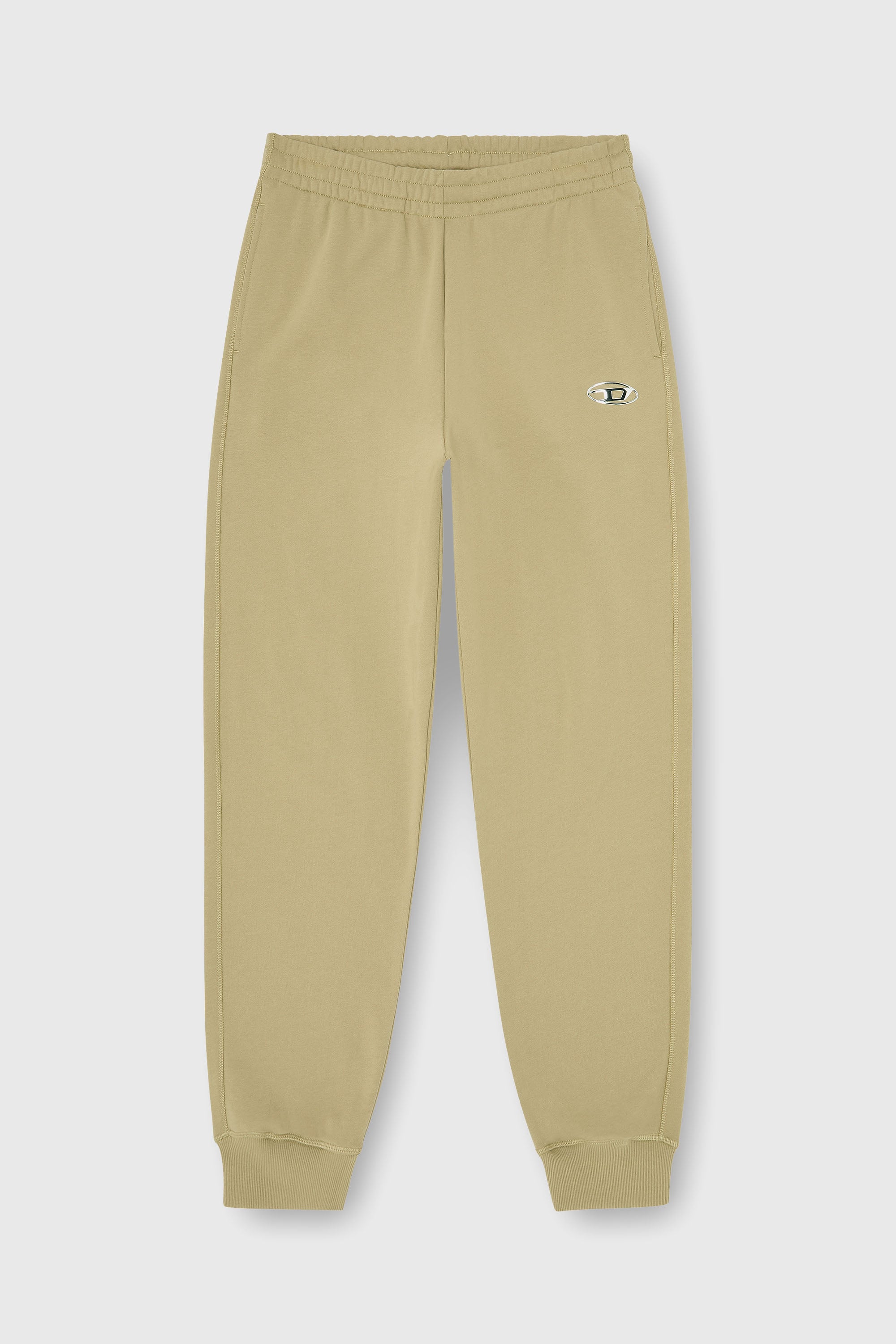 Diesel - P-MARKY-IOD, Pantalon en coton avec Oval D m&eacute;tallique Homme in Beige - 2