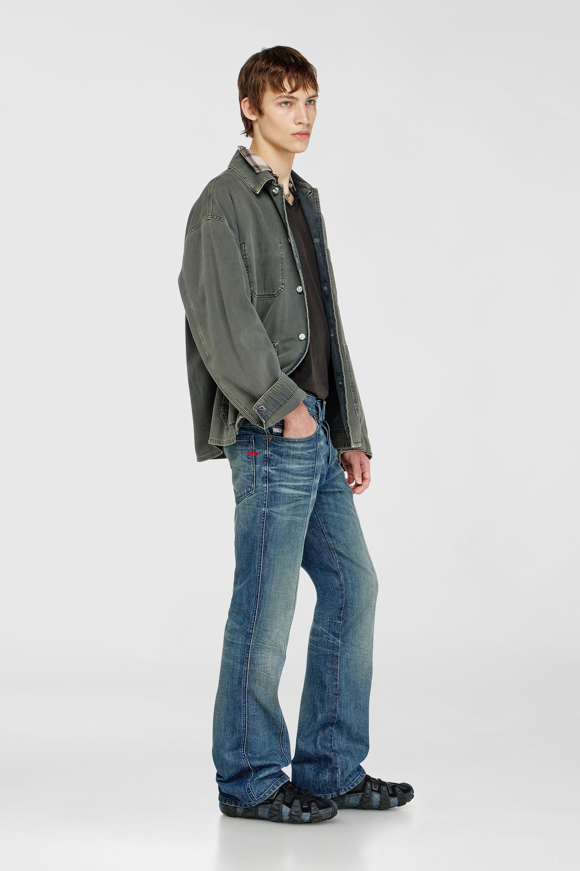 Diesel - Bootcut Jeans 1998 D-Buck 09Q29 Hombre, Azul medio - 2